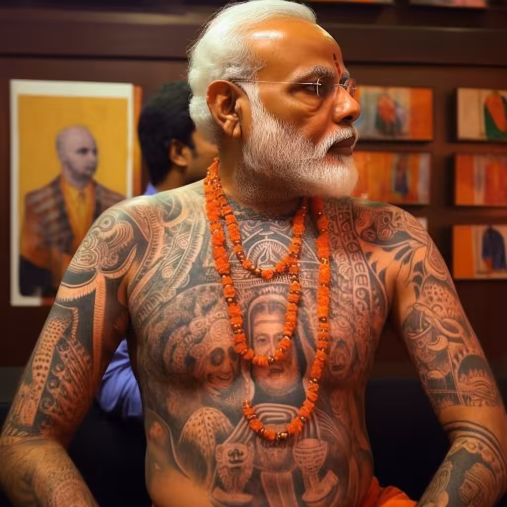 Supreme Leader with body tattoos