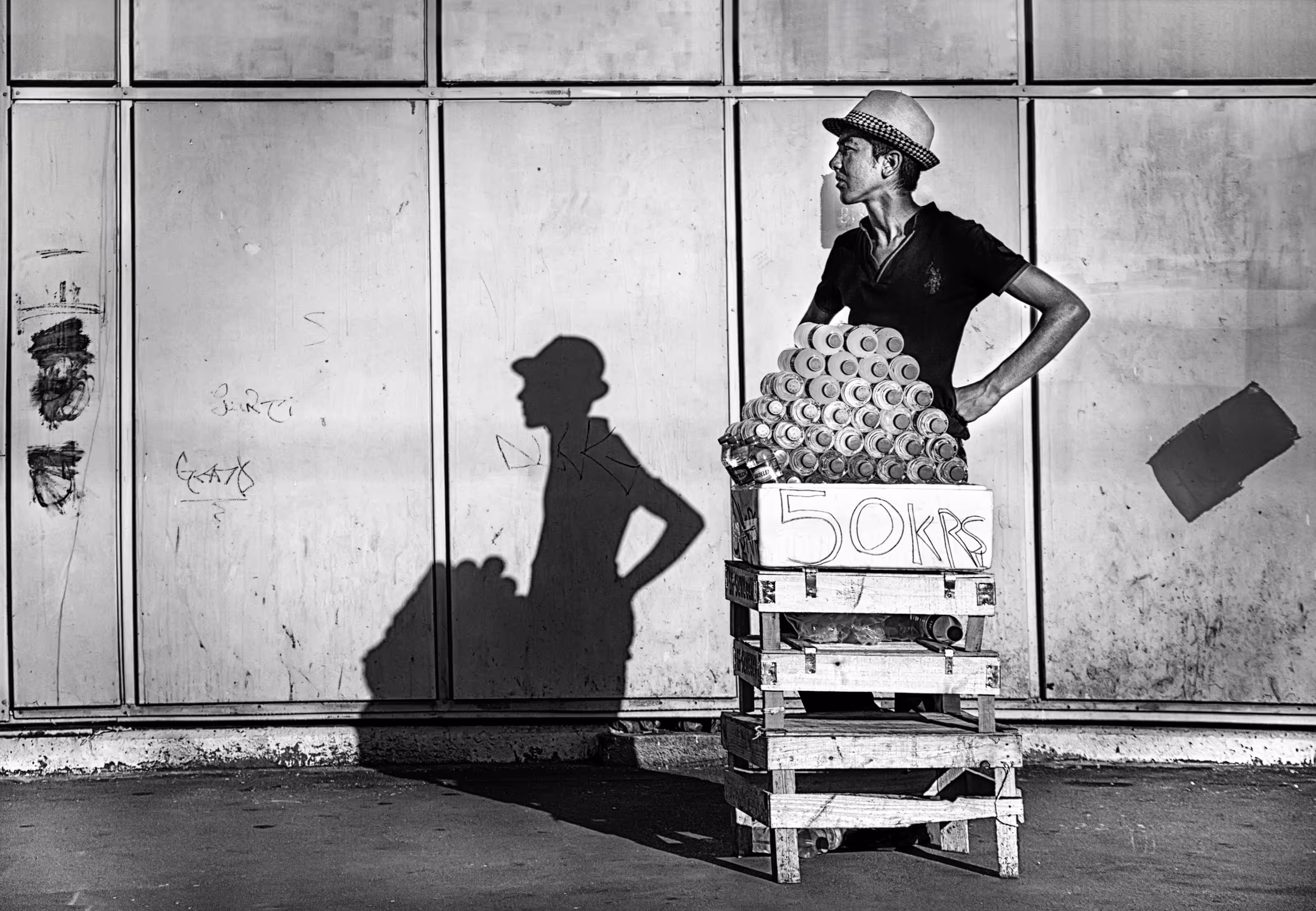 boy selling water