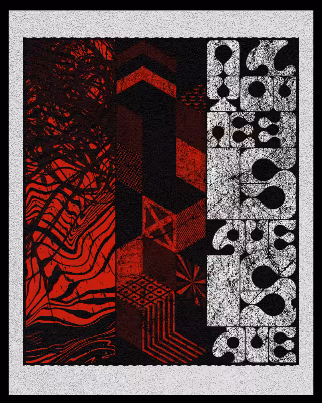 pattern art #red #64