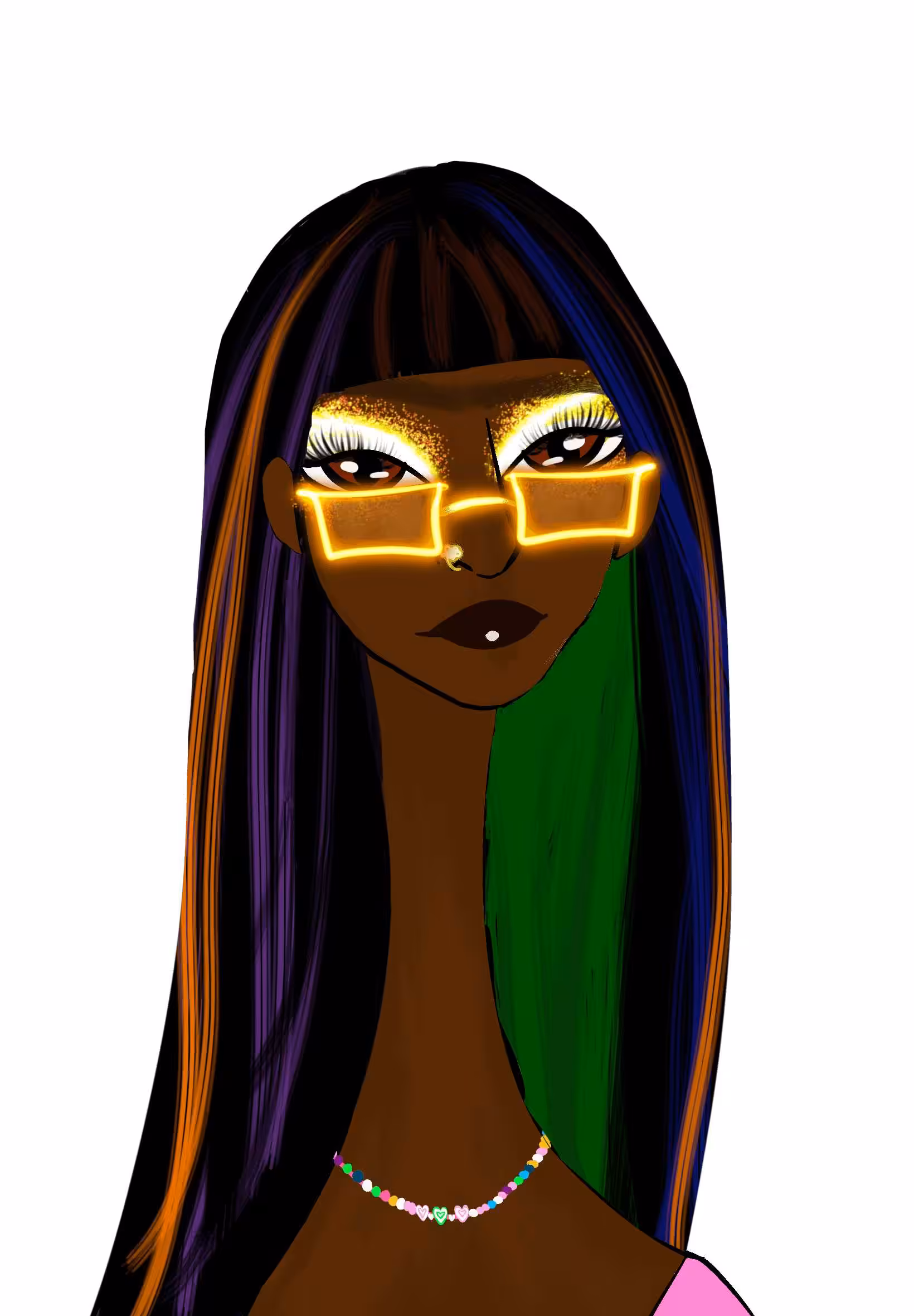 Long Neckie Lady #909