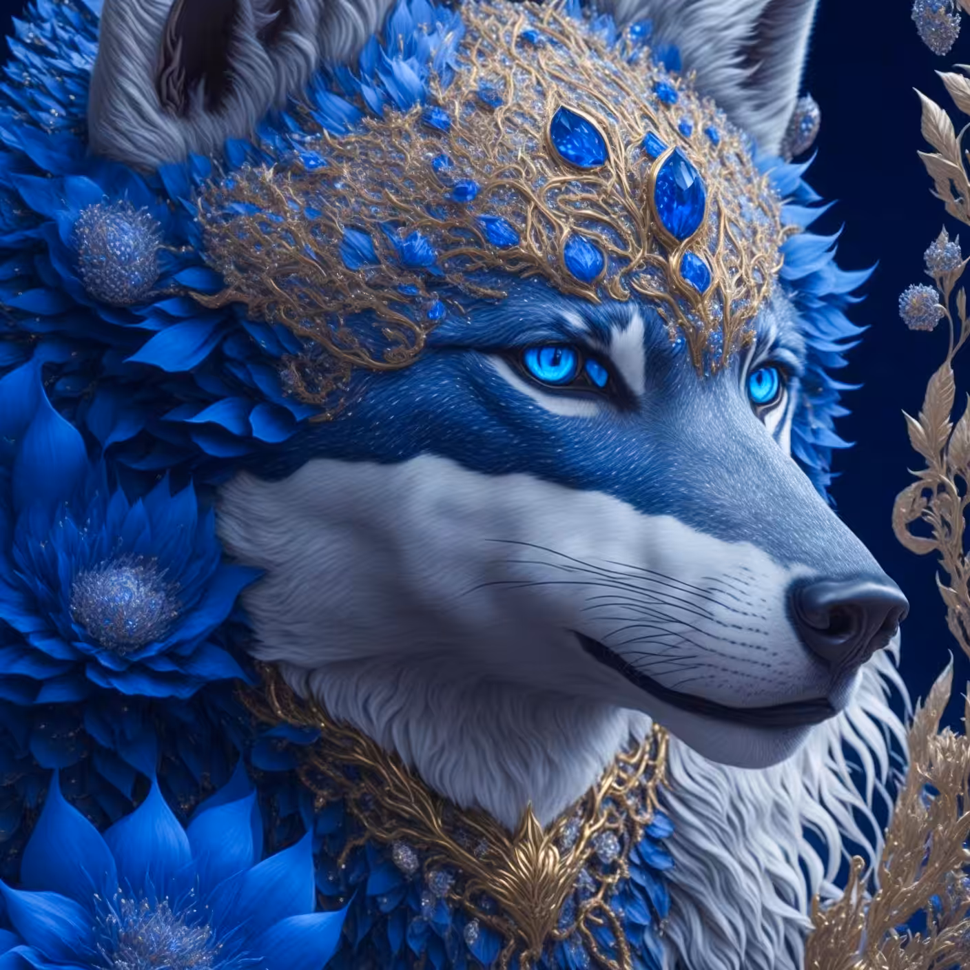 Majestic #18 : Blue wolf