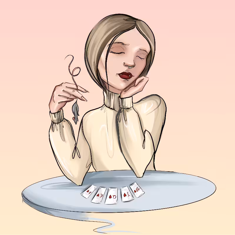 Girl at the table #33