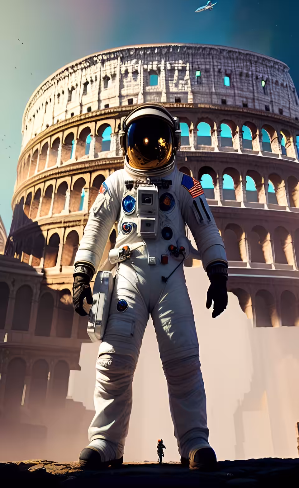 The Astronaut on Colosseum 