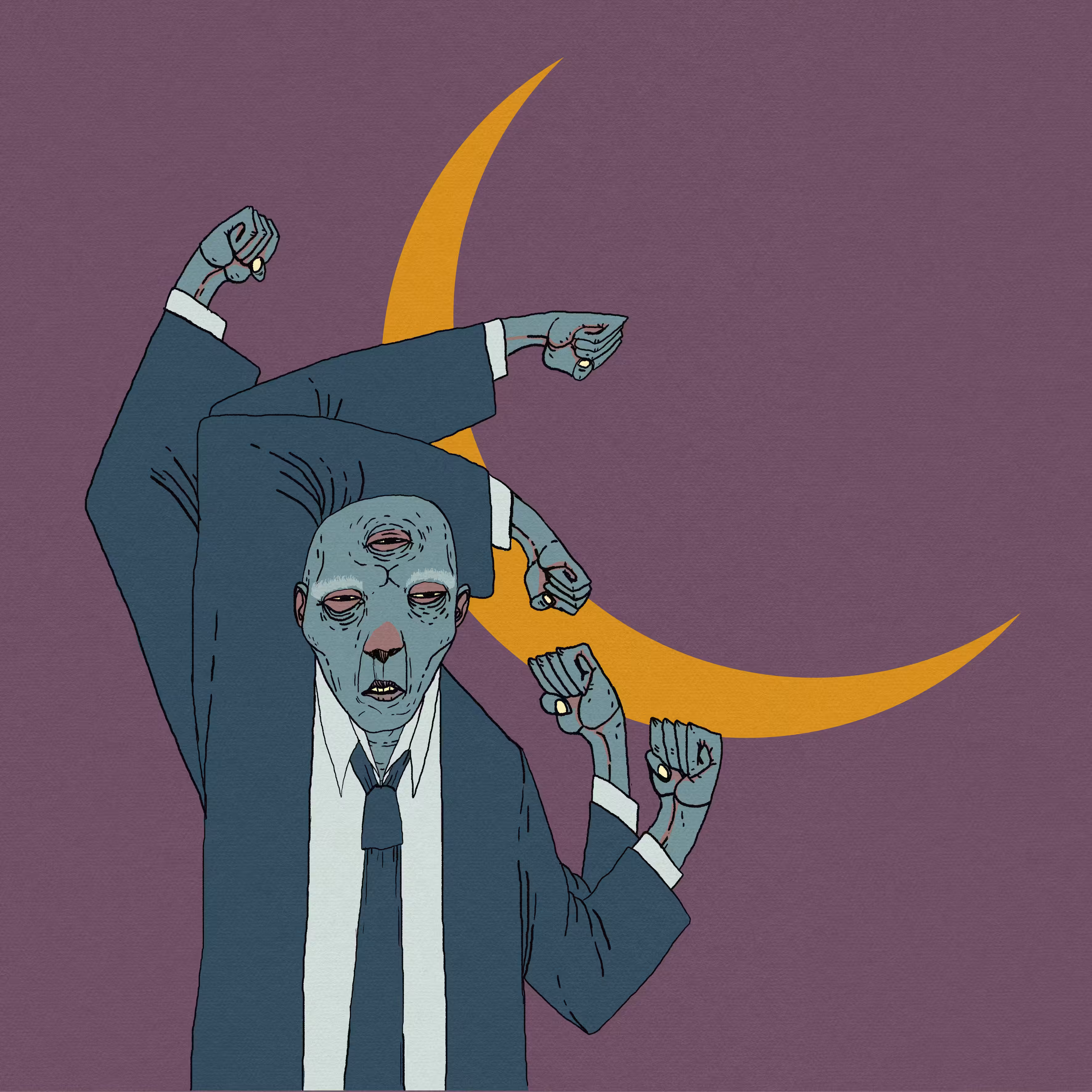 no thoughts: Master of the crescent fist