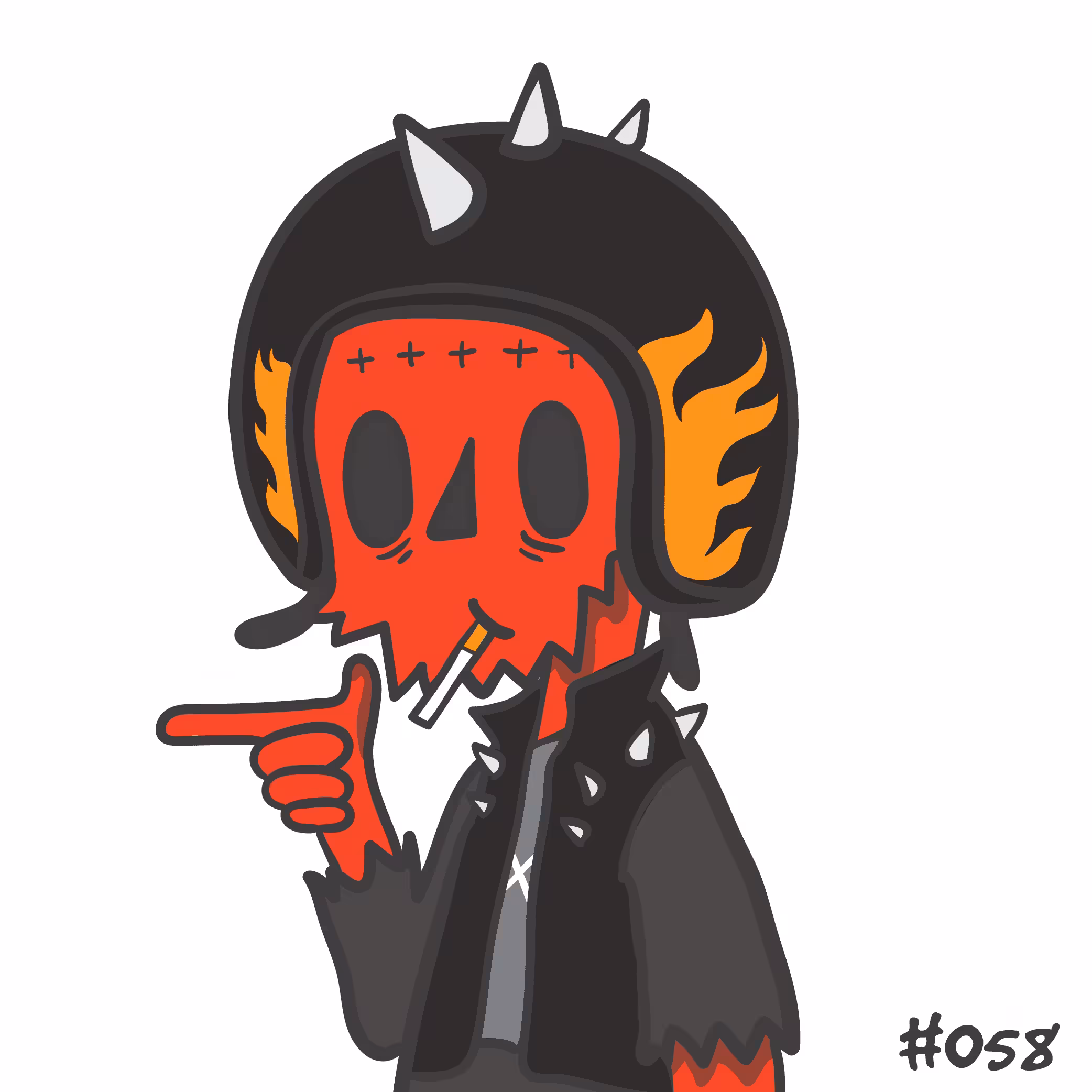 xoxo skull: "Cookiie xoxo #058"