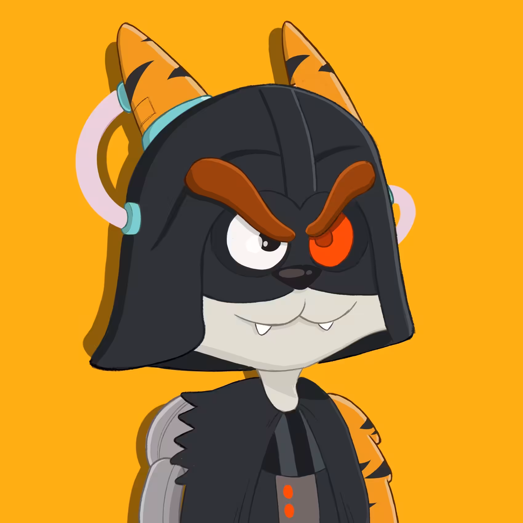 Cloned Cranium Cat Club CatVader