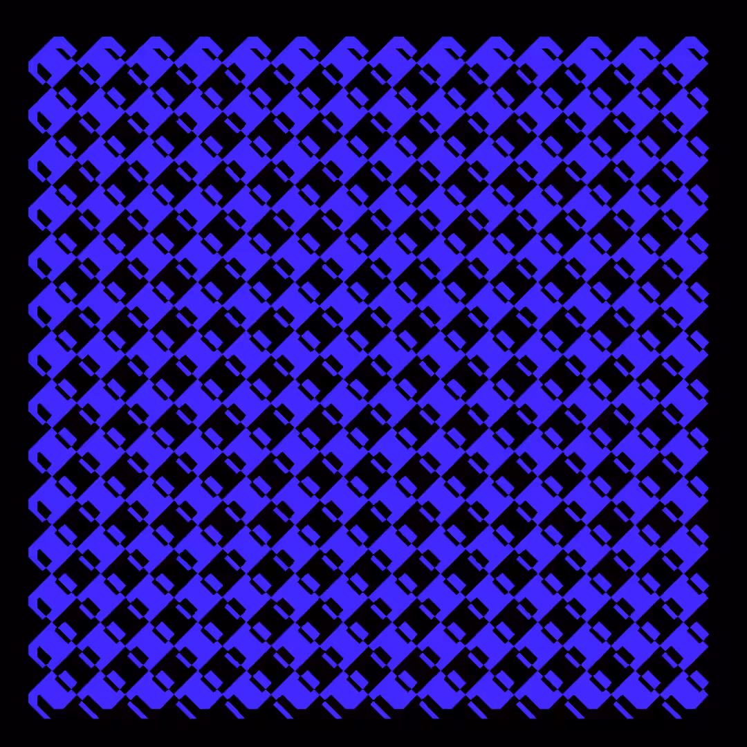 code grid #5 BLUE