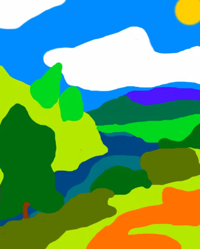 Paysage ensoleillé