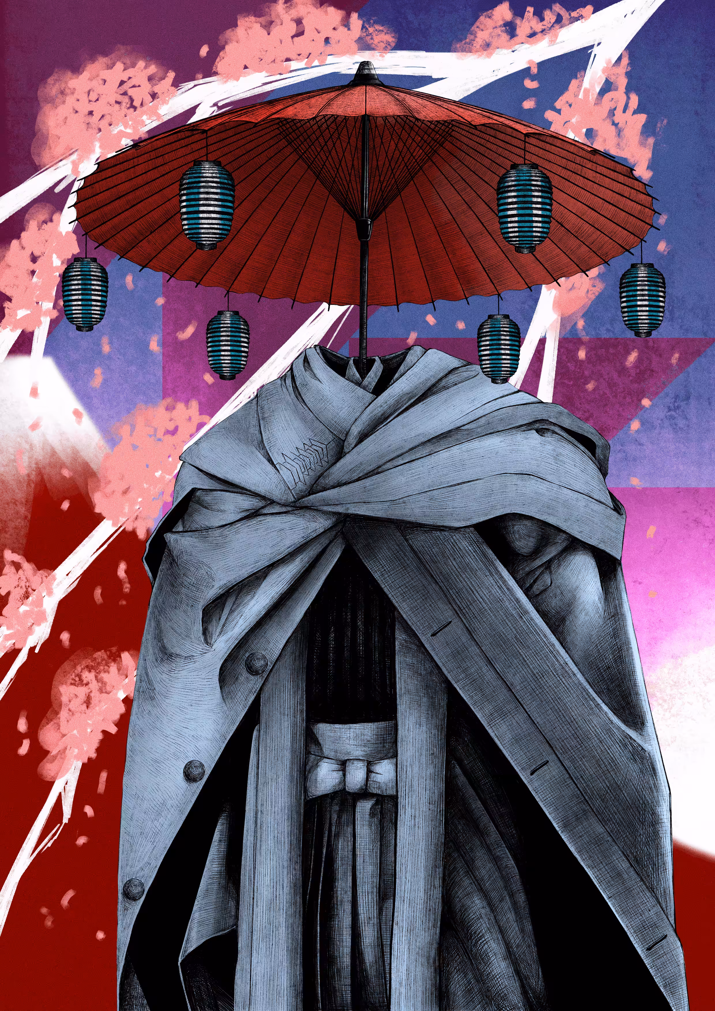 Japanese umbrella【Red】