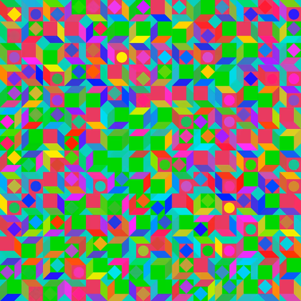 Oblique Cube Tessellation #3