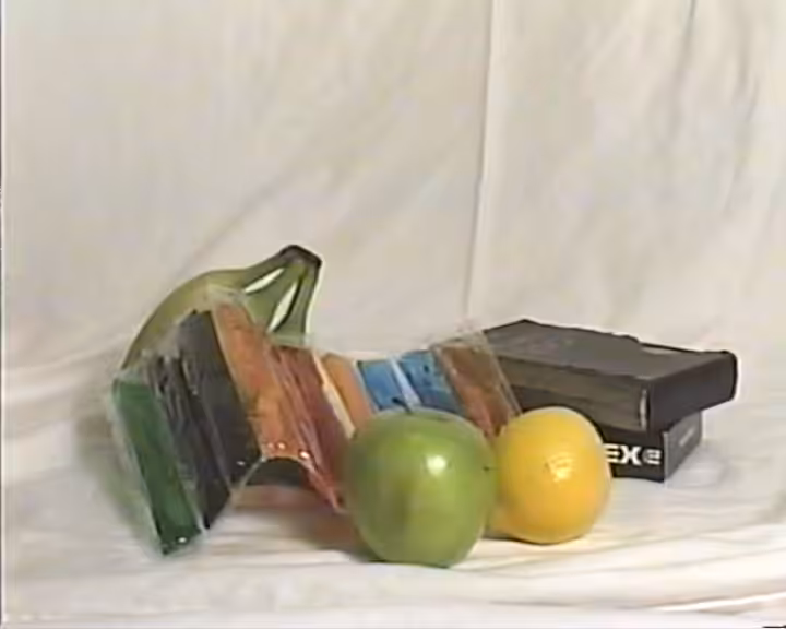 Still Life (Betamax Cassettes with Ice Pops and Fruit ), 2015
