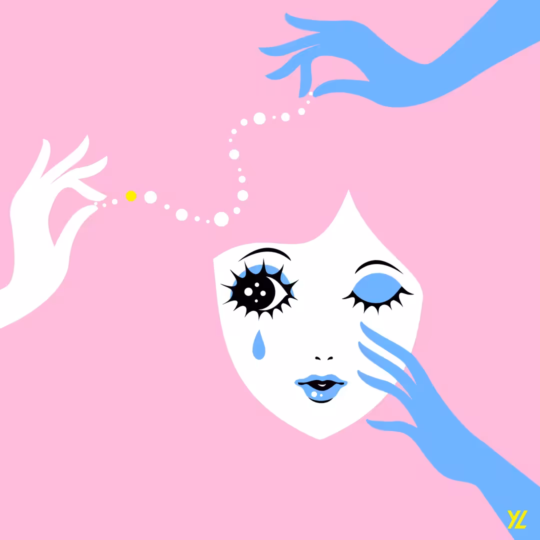 It’s not a teardrop, it’s blue paint