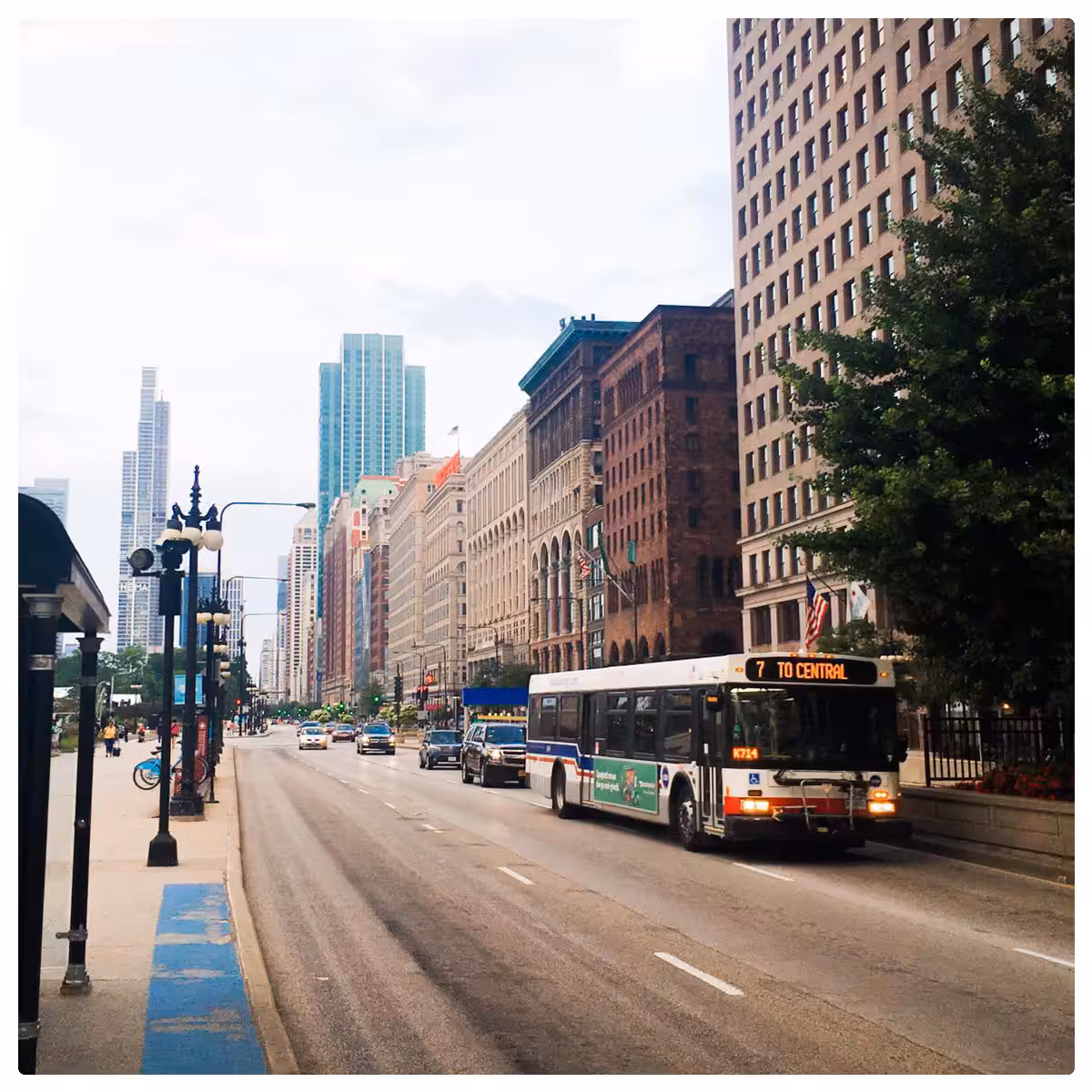 Public Transport, Downtown Chicago. 