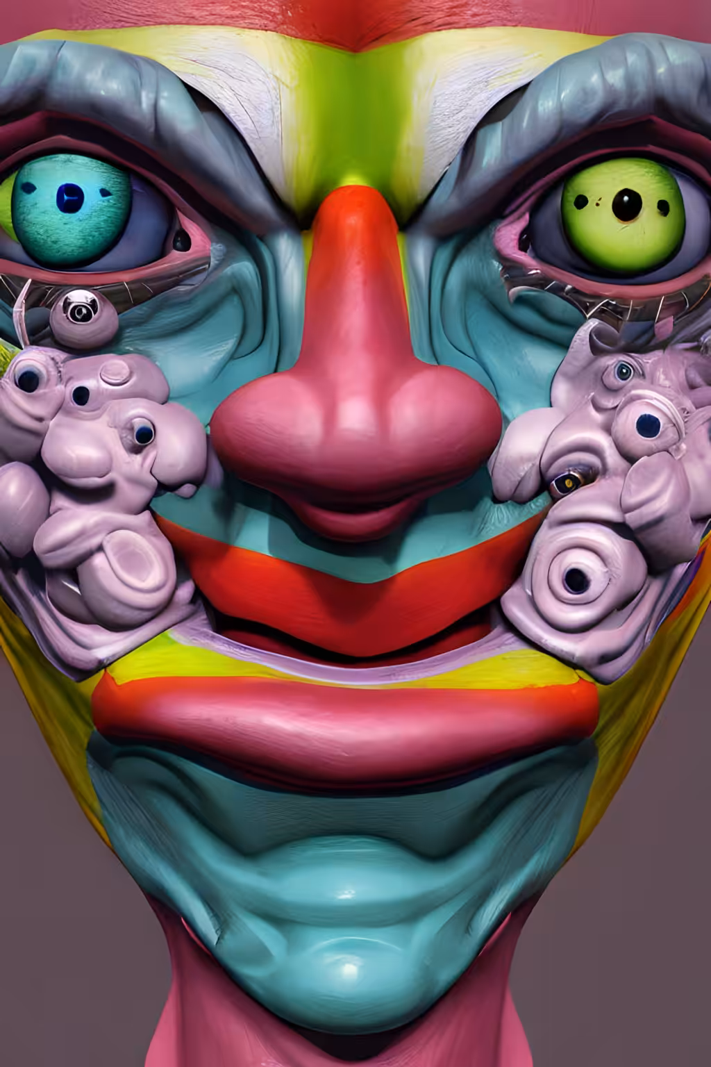 Distorted Faces: Distorted Face #43