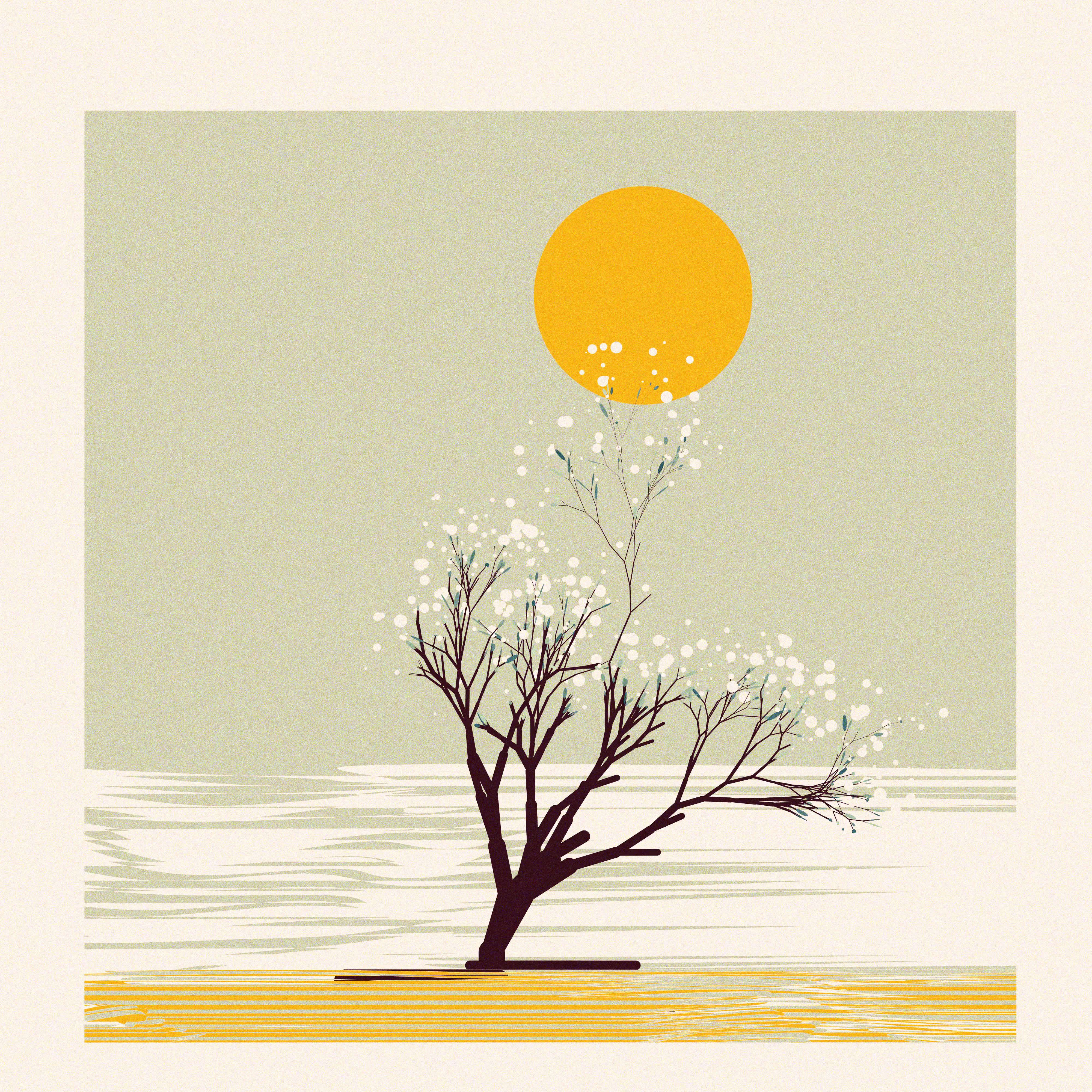 The Blossoms Behind the River #B4