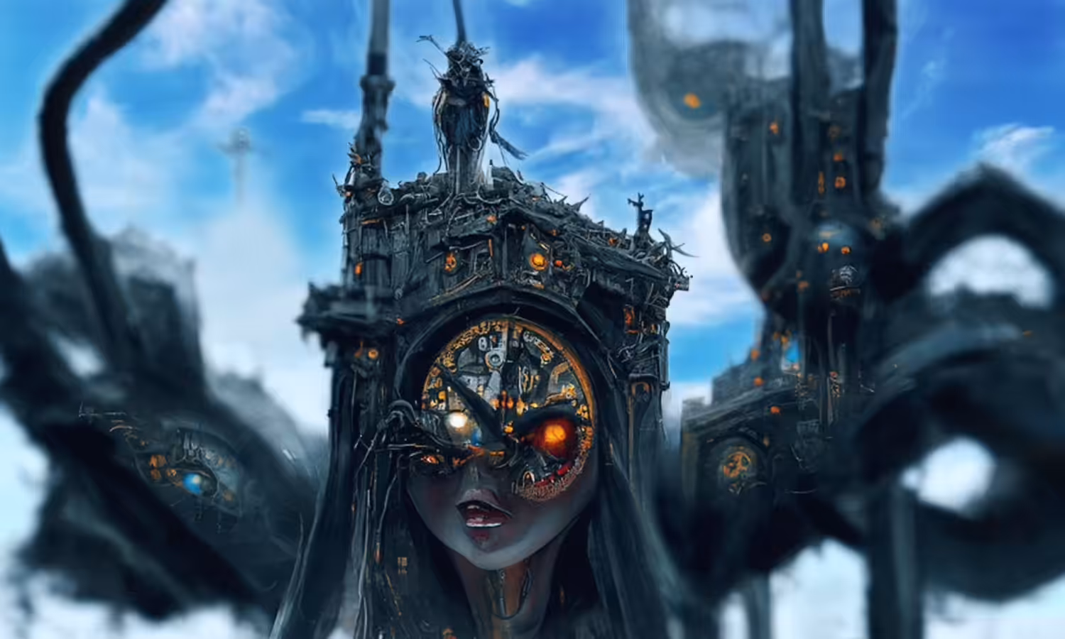 Goddess in the sky