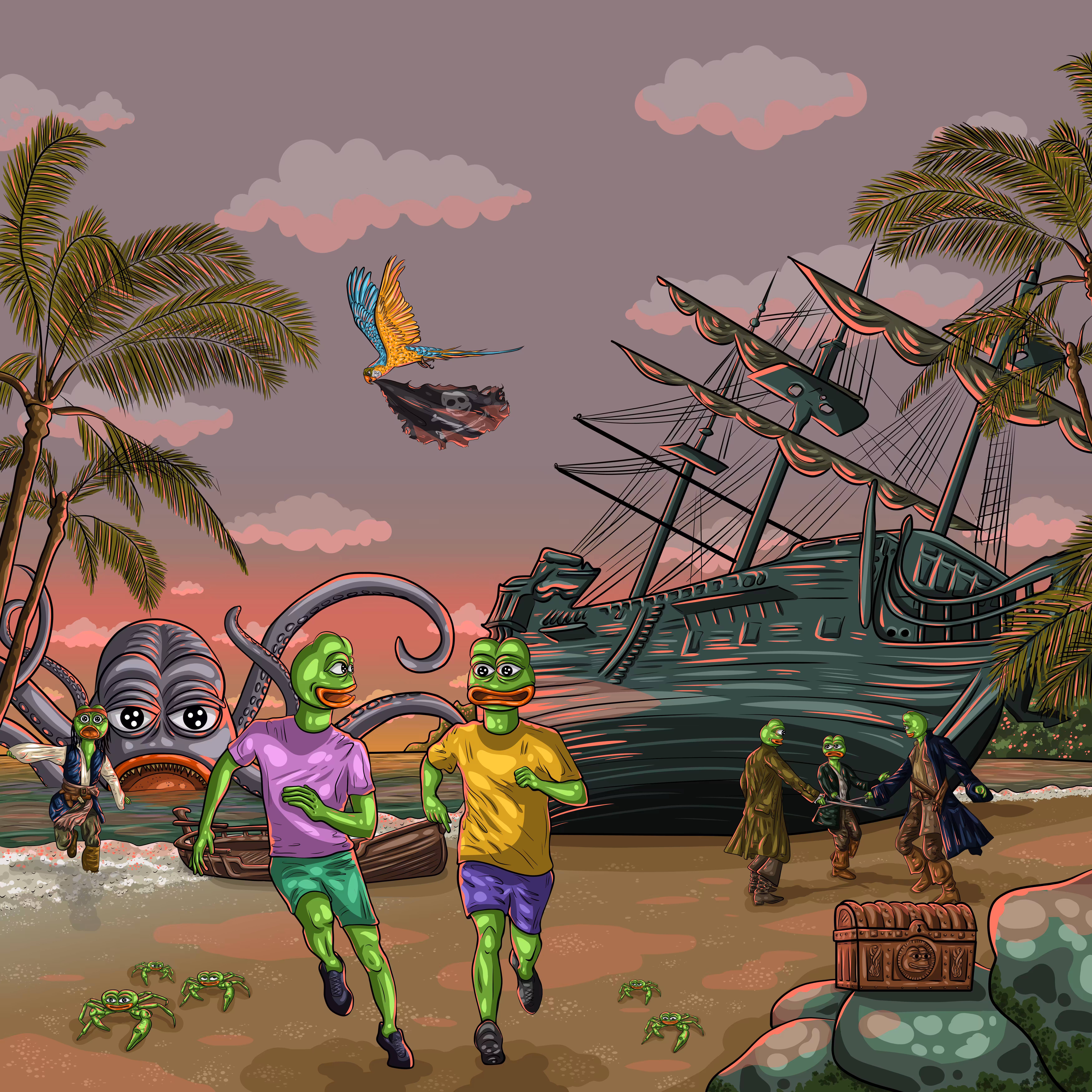 PEPE'S FRIENDS AND PIRATES