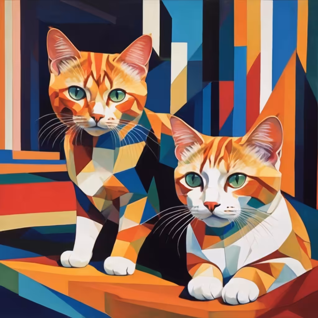 Diverse: Colored cats