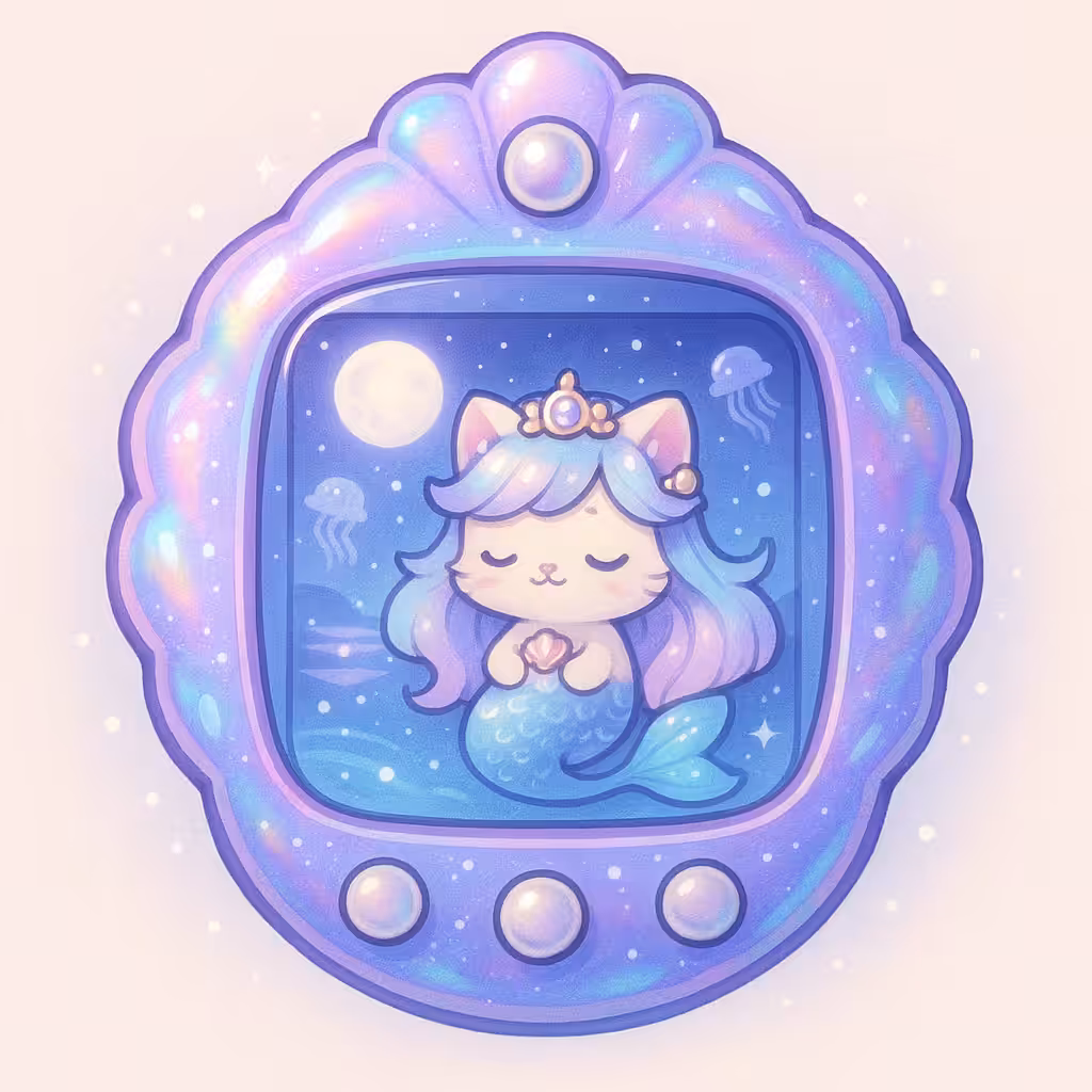 Moonlit Mermaid Kitty
