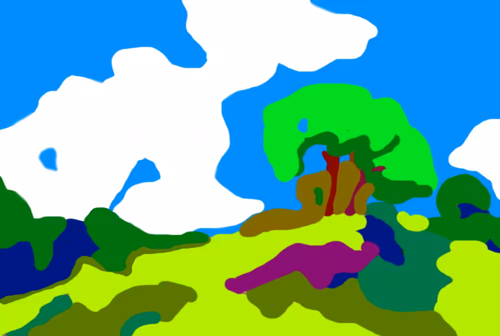 DIGITAL PAINTING: La colline d'Amantys 