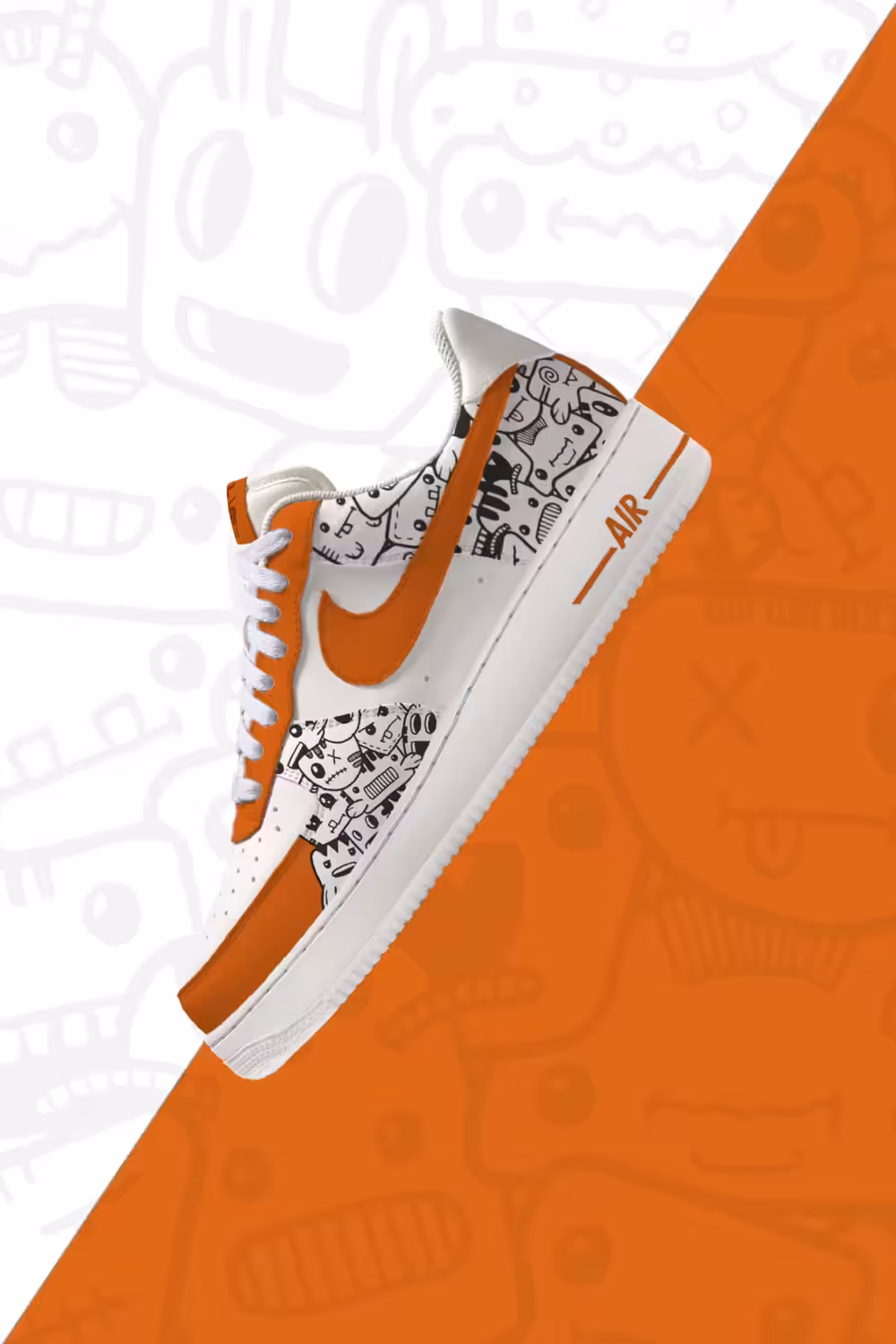 AF-1 Character Doodle Orange