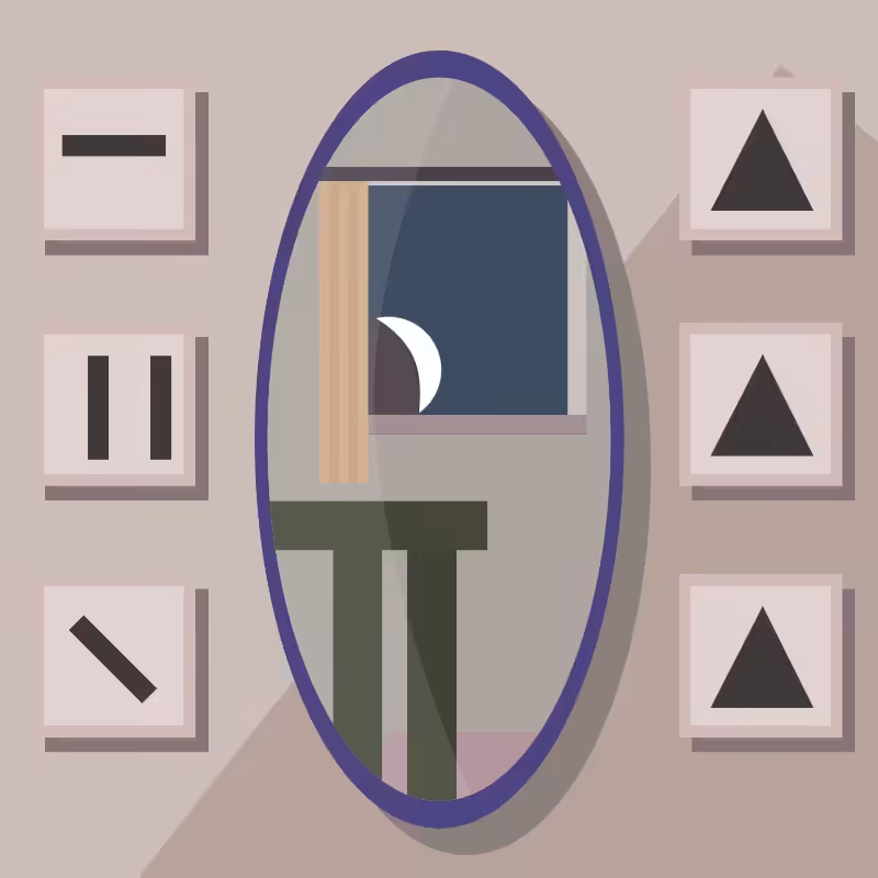 A moon in\and the mirror. #12