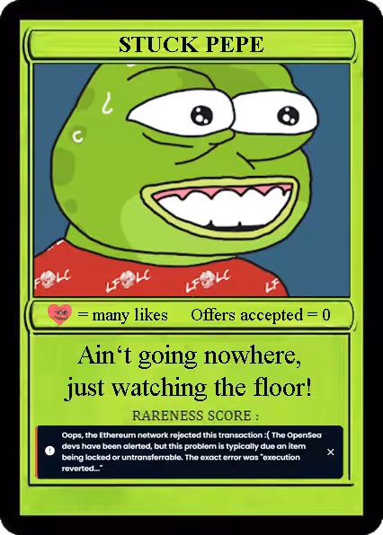 RARE STUCK PEPE