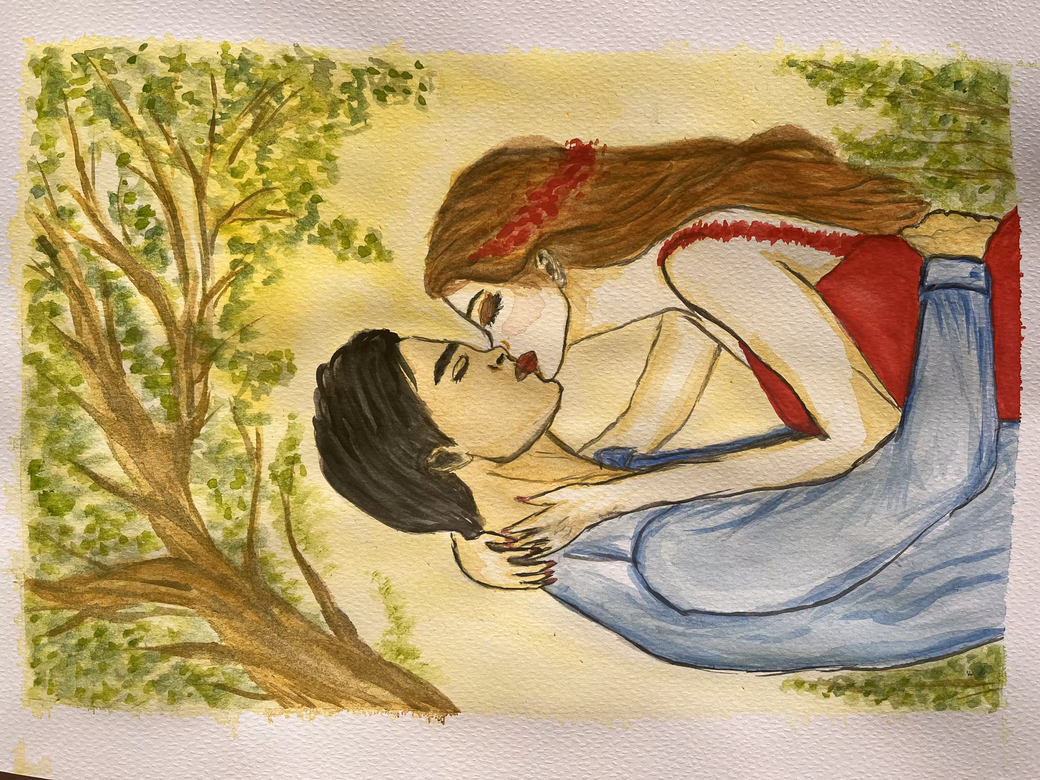 First kiss (physical art) #NFTCCCFirstKiss #NFTCCC #Physical