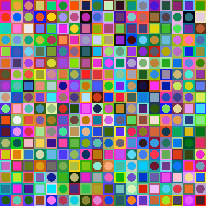 Square Dot Composition #33
