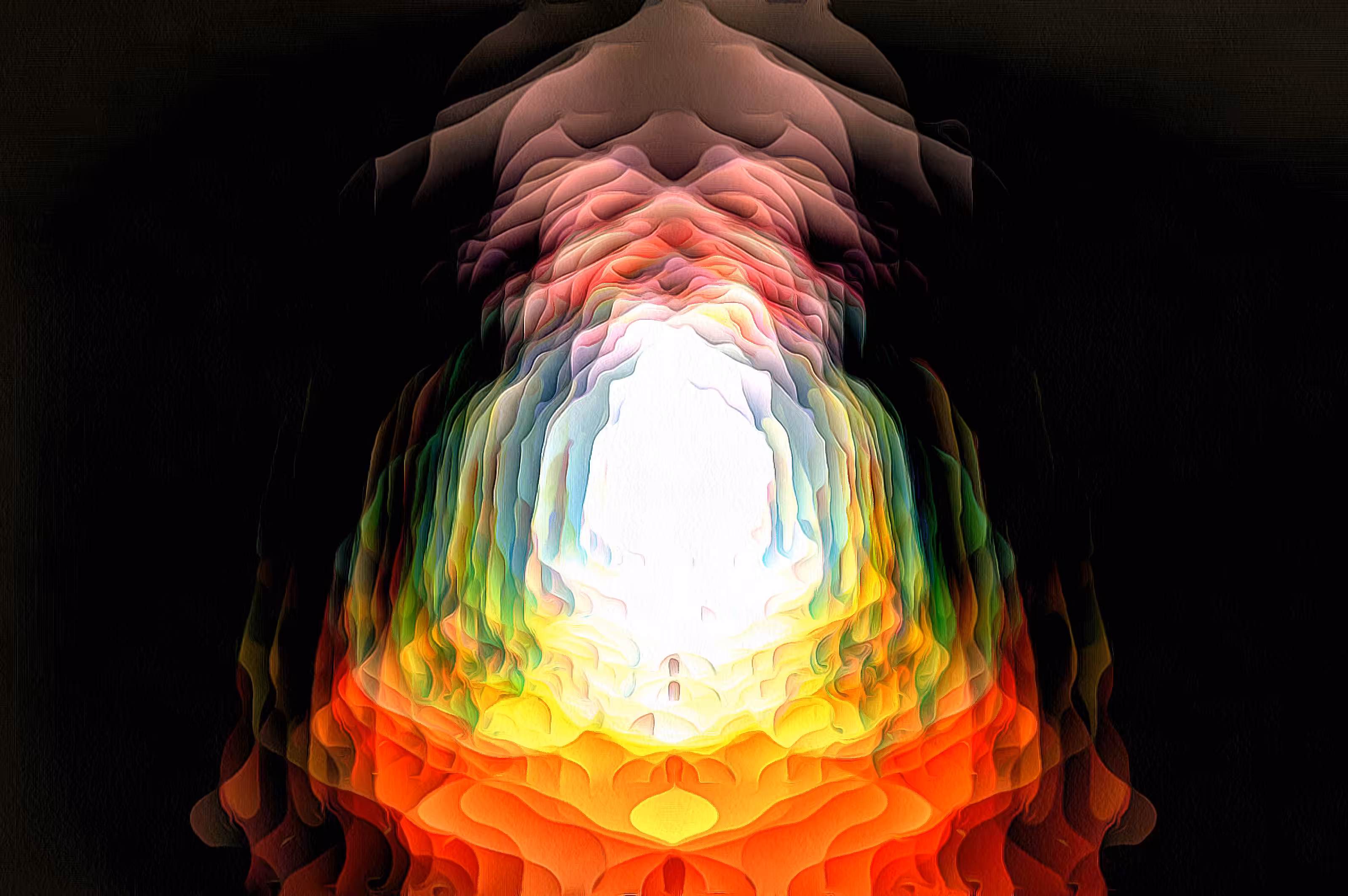 Light and Dimension Series: "Multilayers Lamp II".