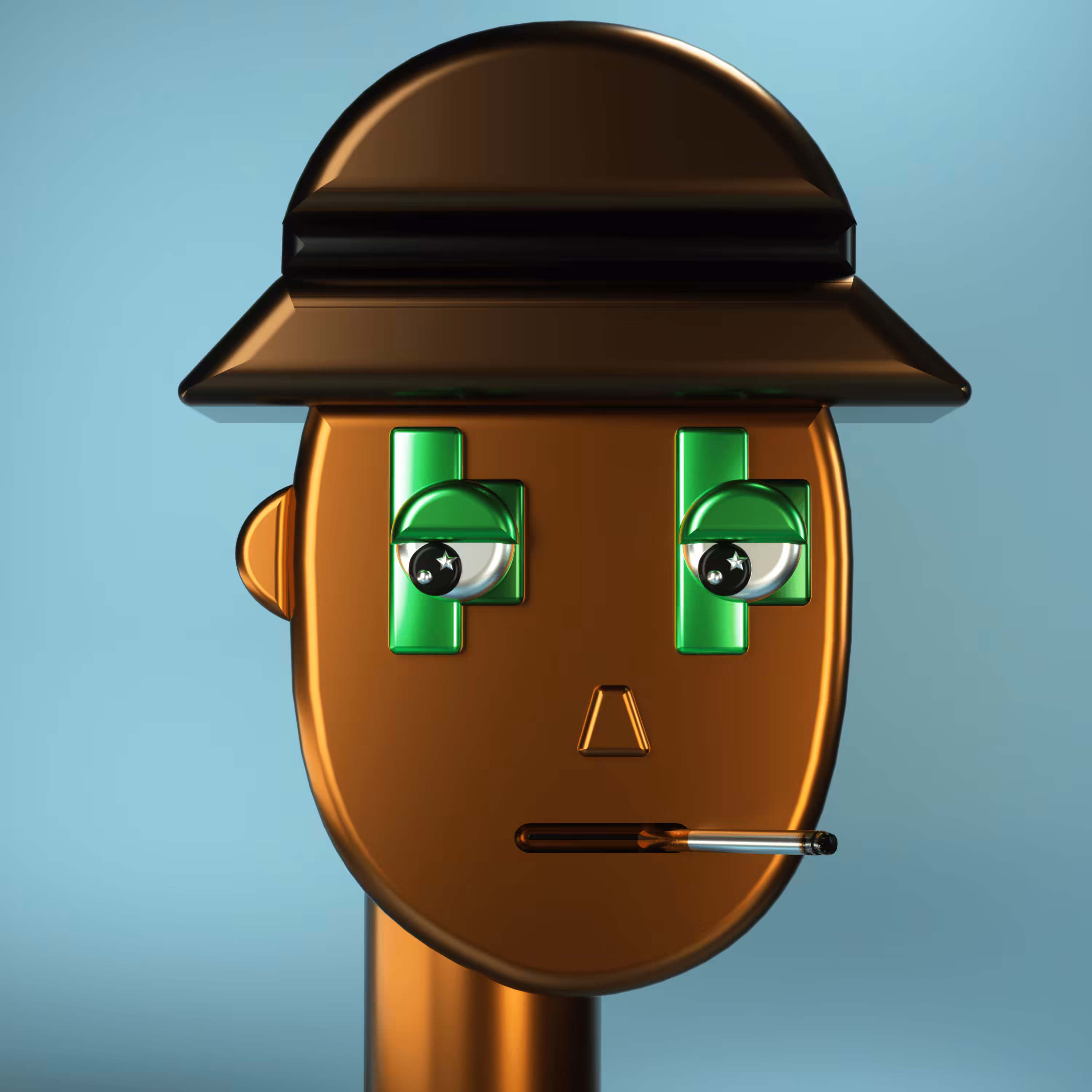 3D Chrome Punk #0072