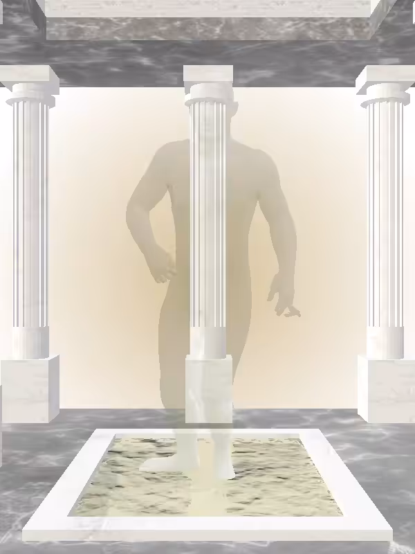 HeavenComputer: The Fading Injured Matte Green Man #7752