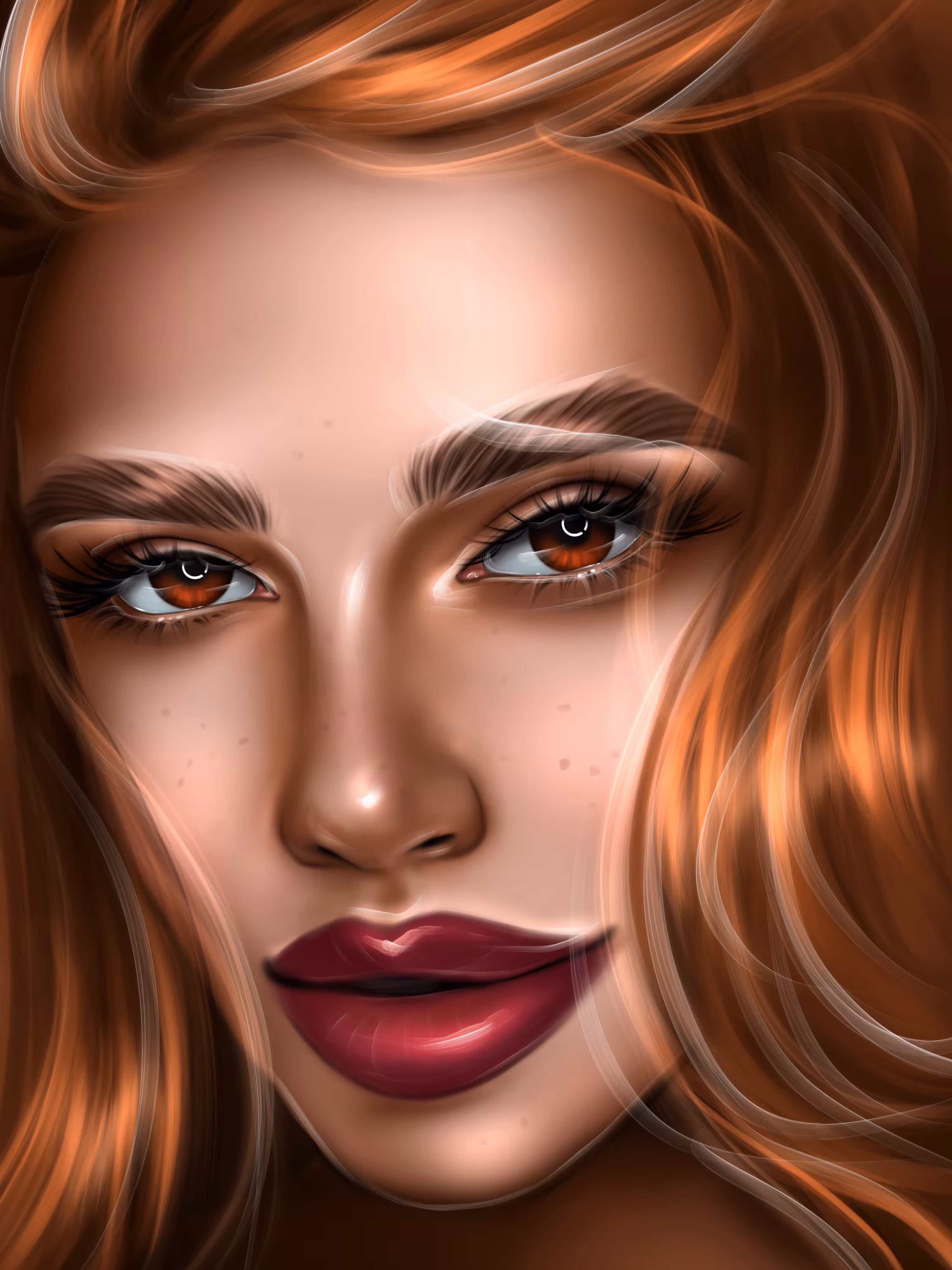 Portrait of a  pretty girl