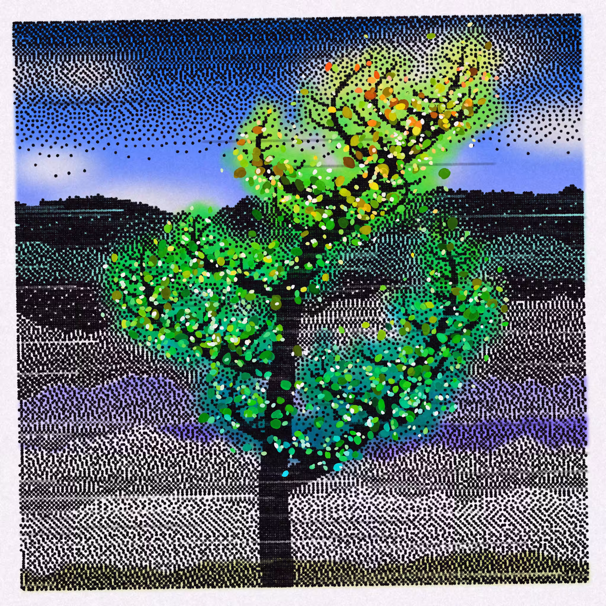 Dithered Branches #219