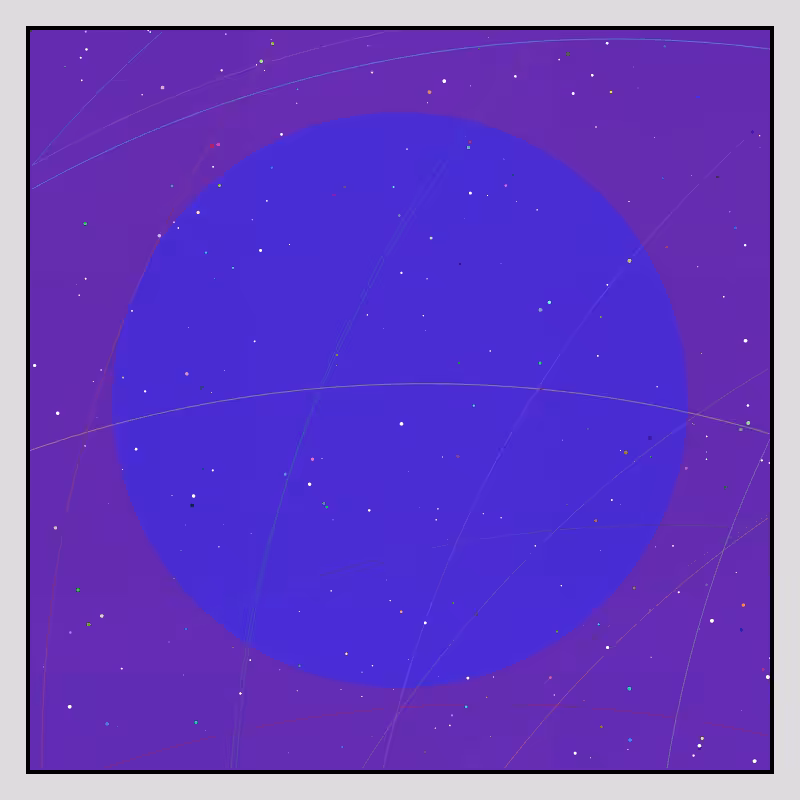 Color Field Starry B #16