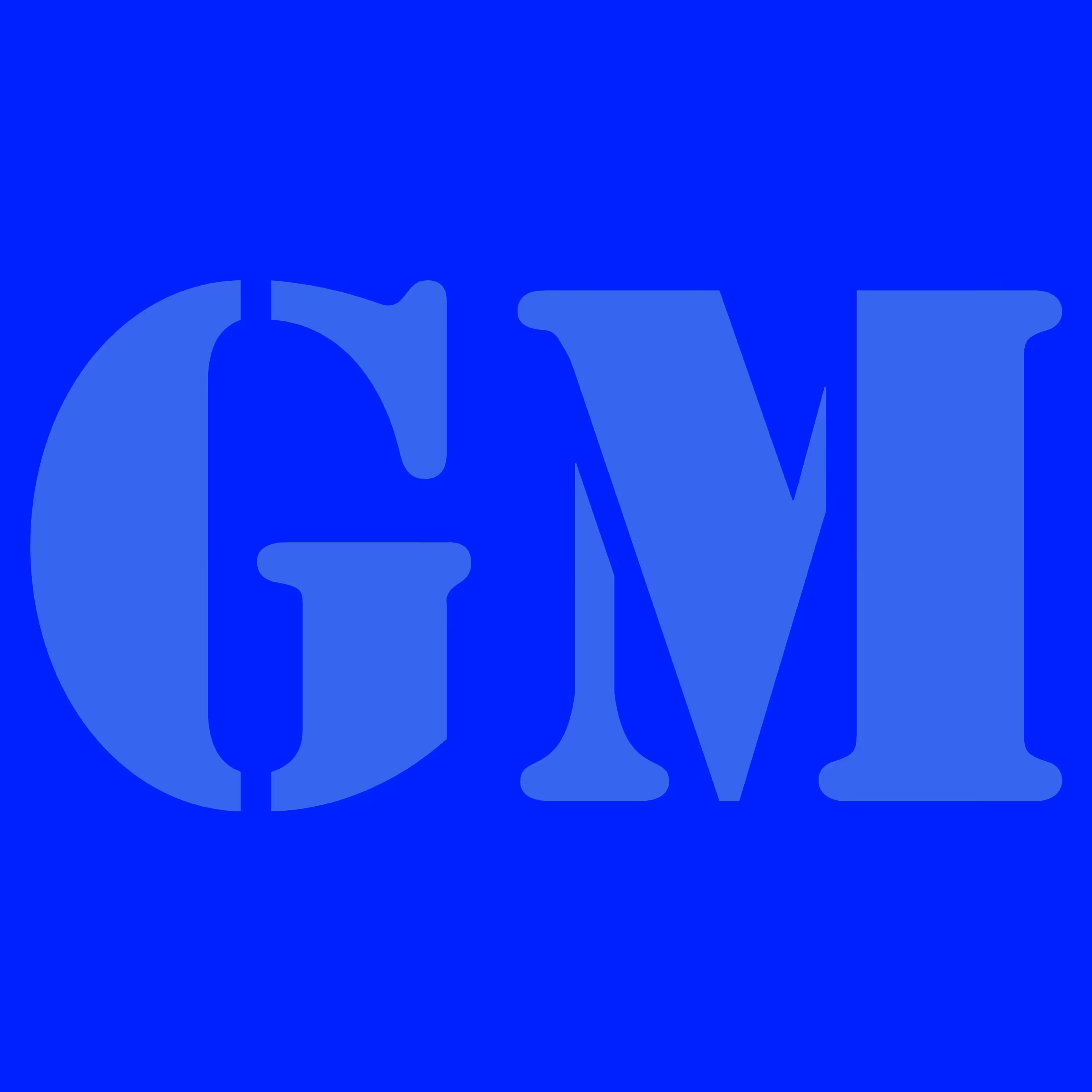 GM Blue Stencil