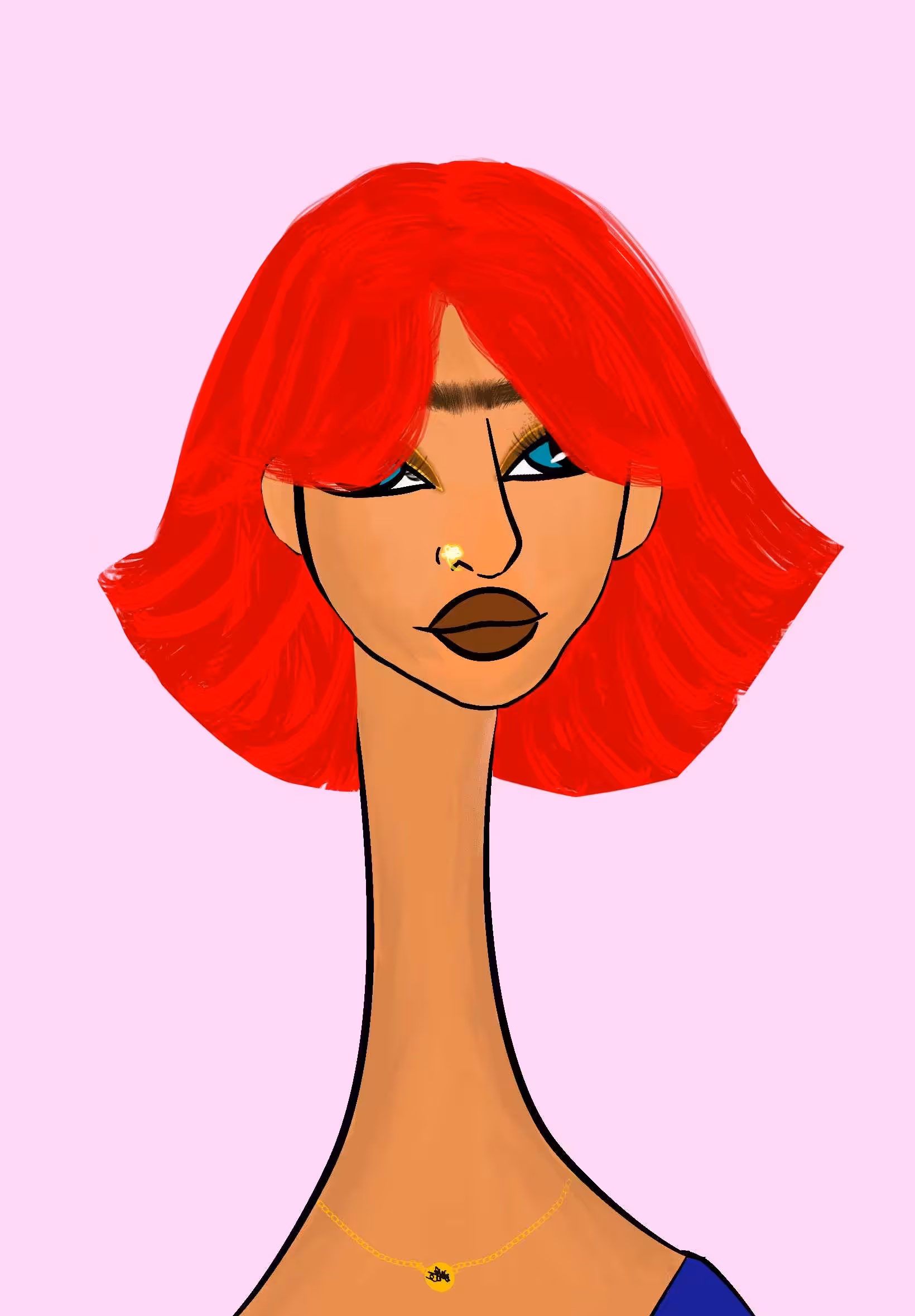 Long Neckie Lady #1142