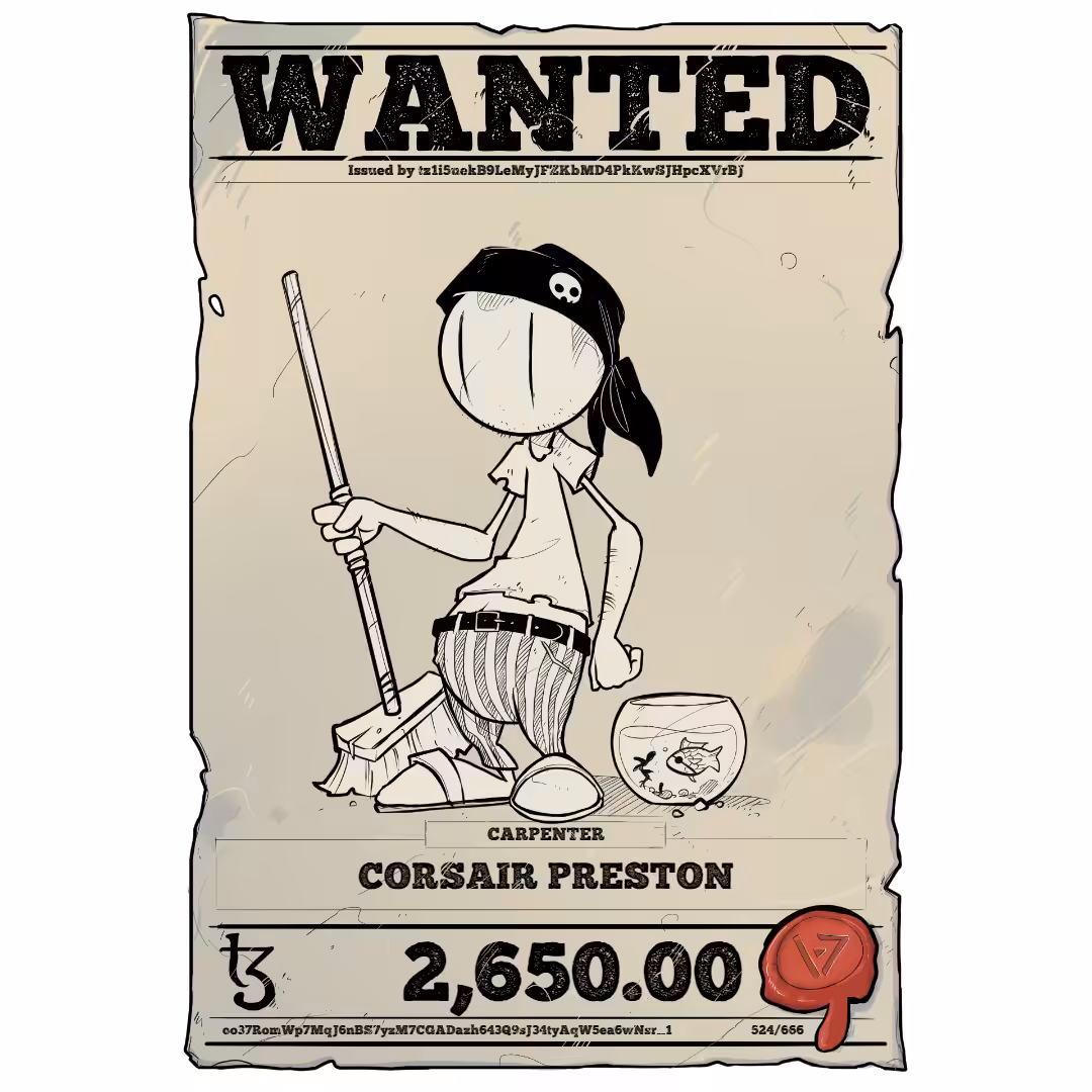 CORSAIR PRESTON | TEZOS PIRATE 524/666