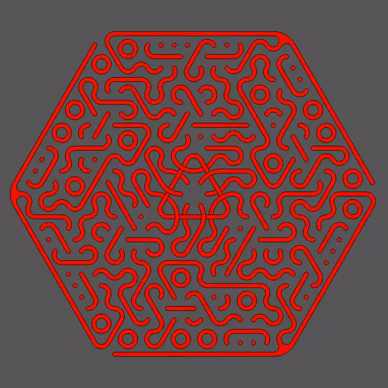 Threefold Symmetry - Dark Variations #311