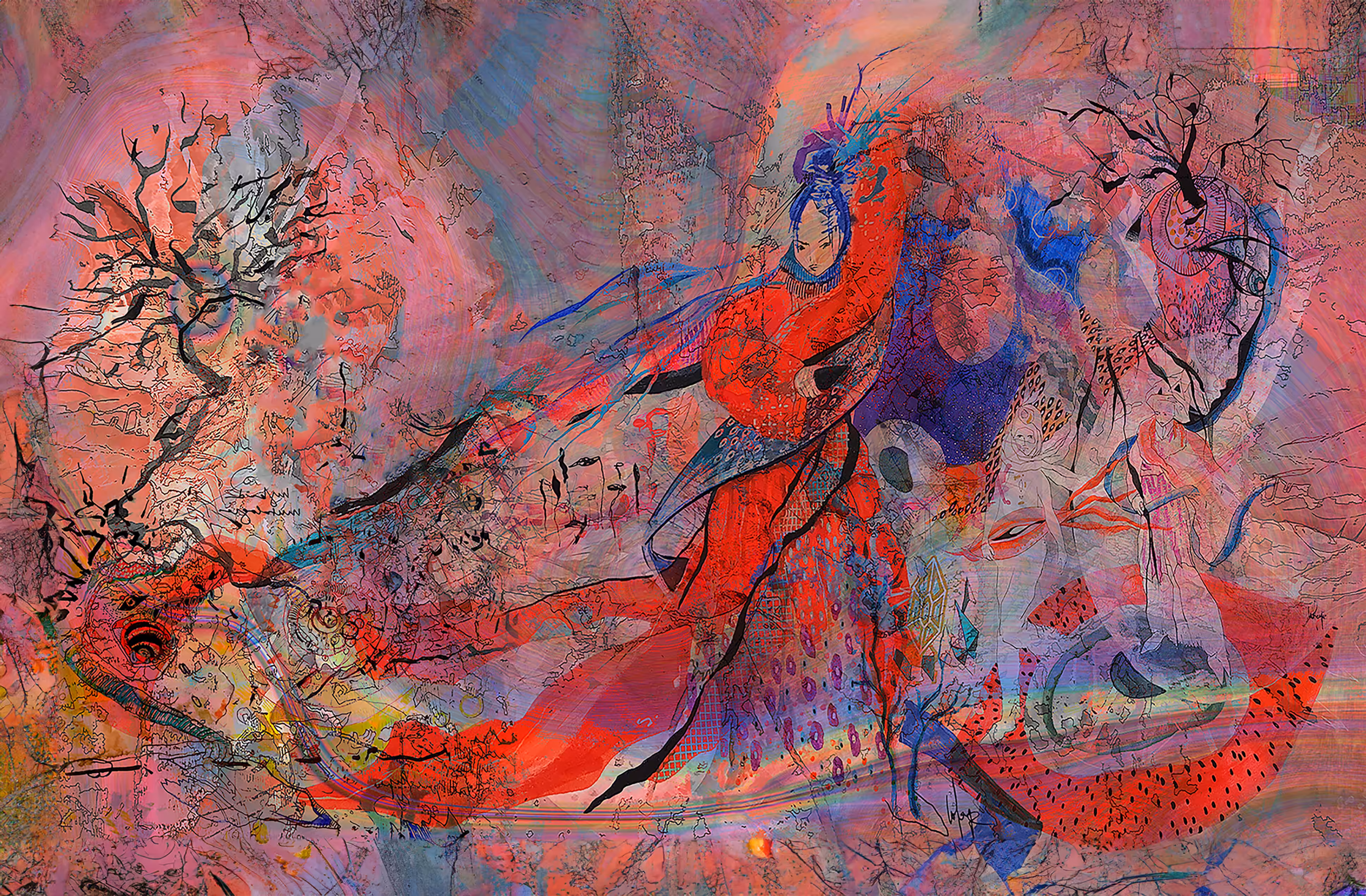 Blossoming Trees Dream of Awakening Dragons