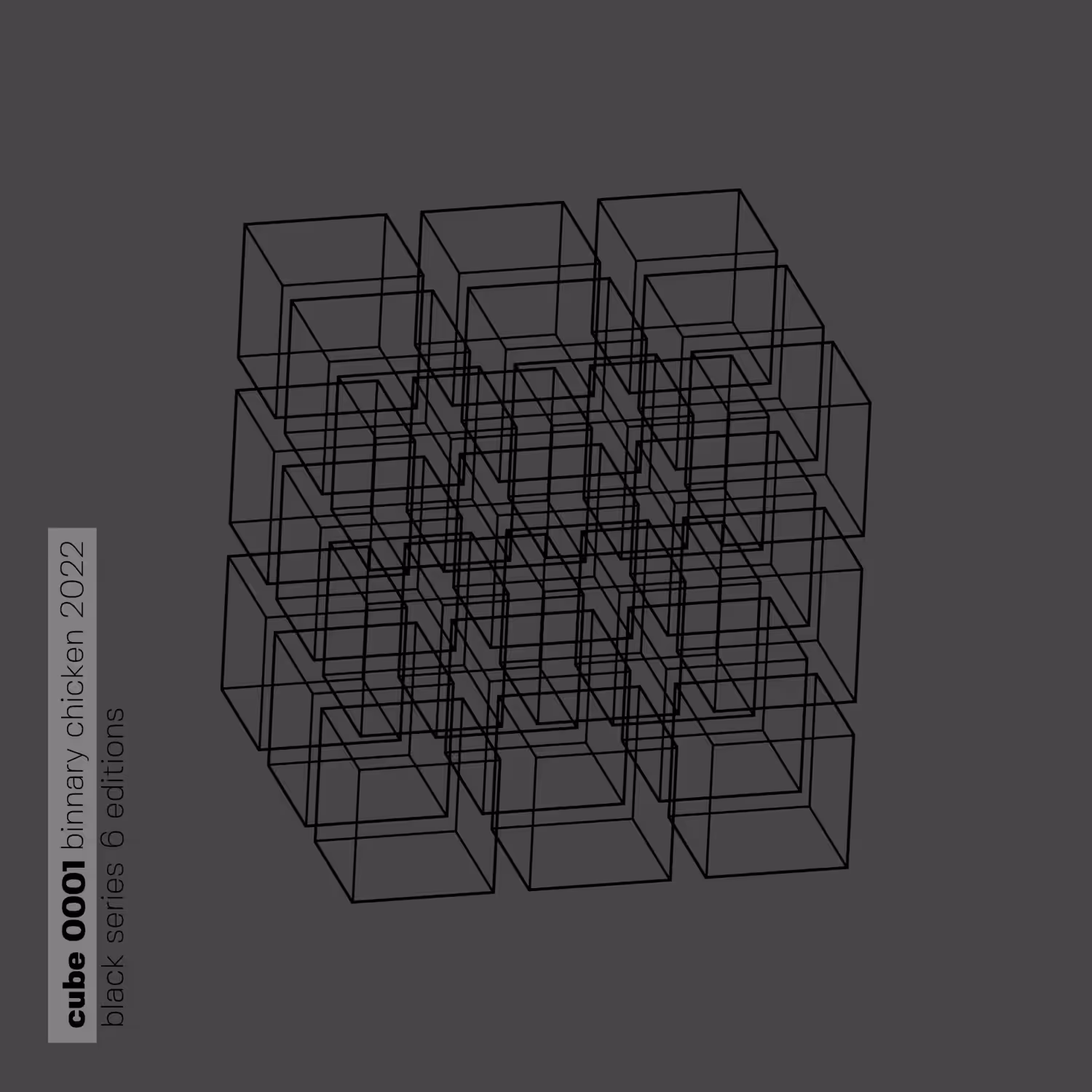 cubed #0001 BLK series