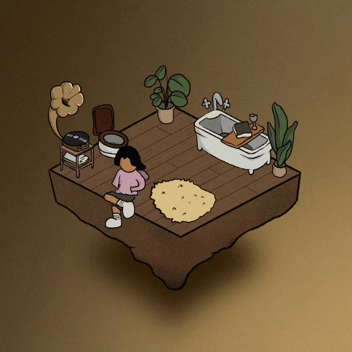 Lofi roomie #39 ( taking jazz music in the bath )
