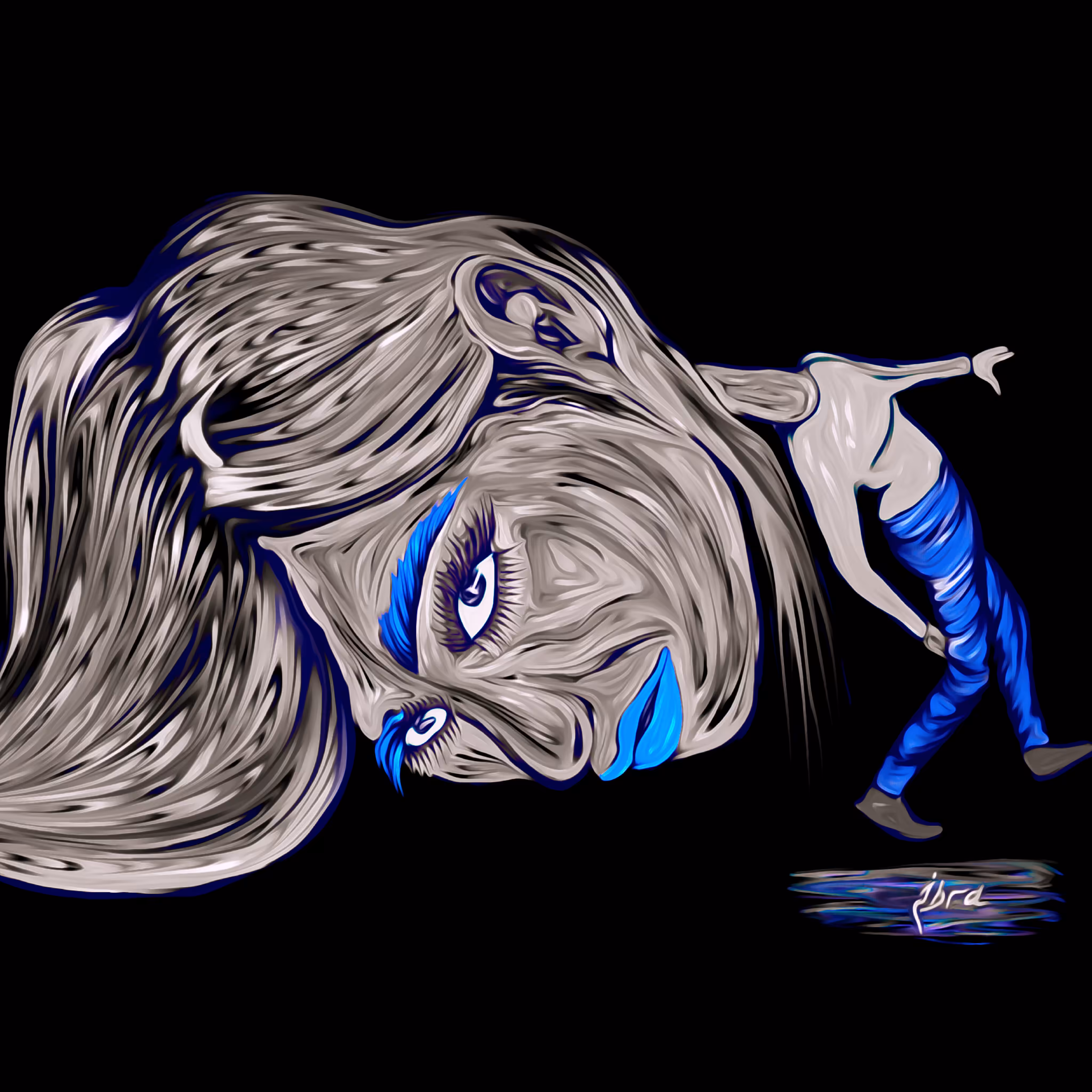 Her body was no longer strong enough to carry her head and its contents.