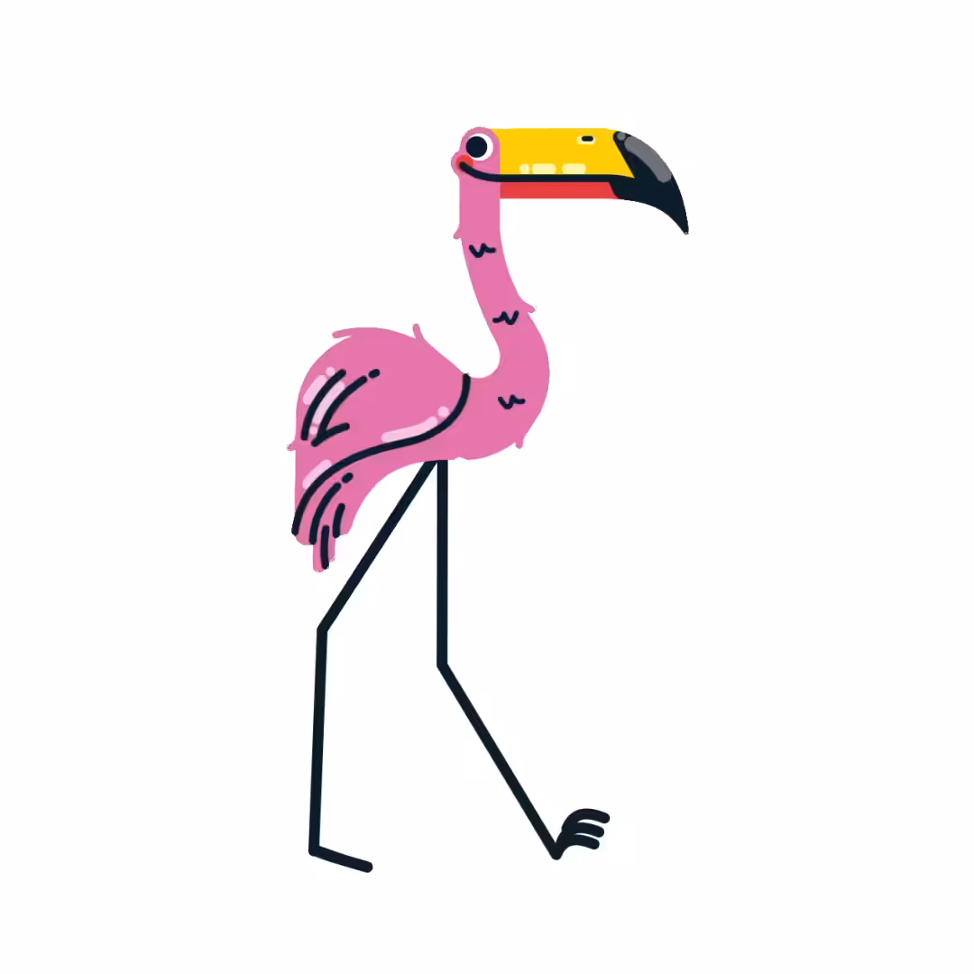 Flamingo strut