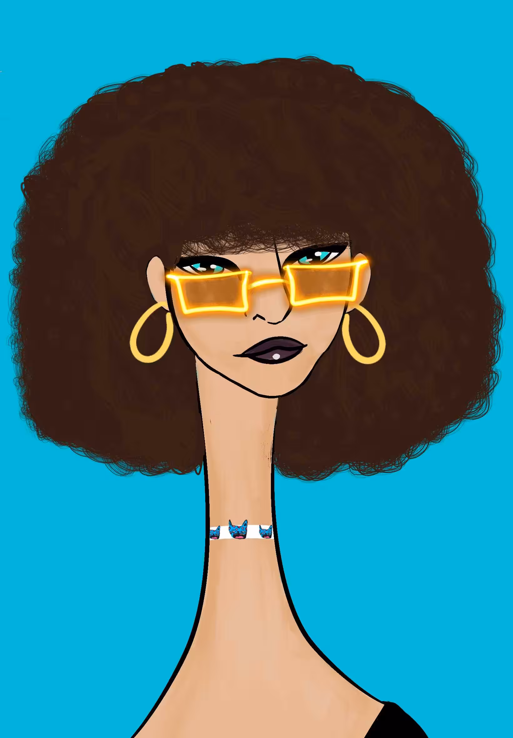 Long Neckie Lady #2862