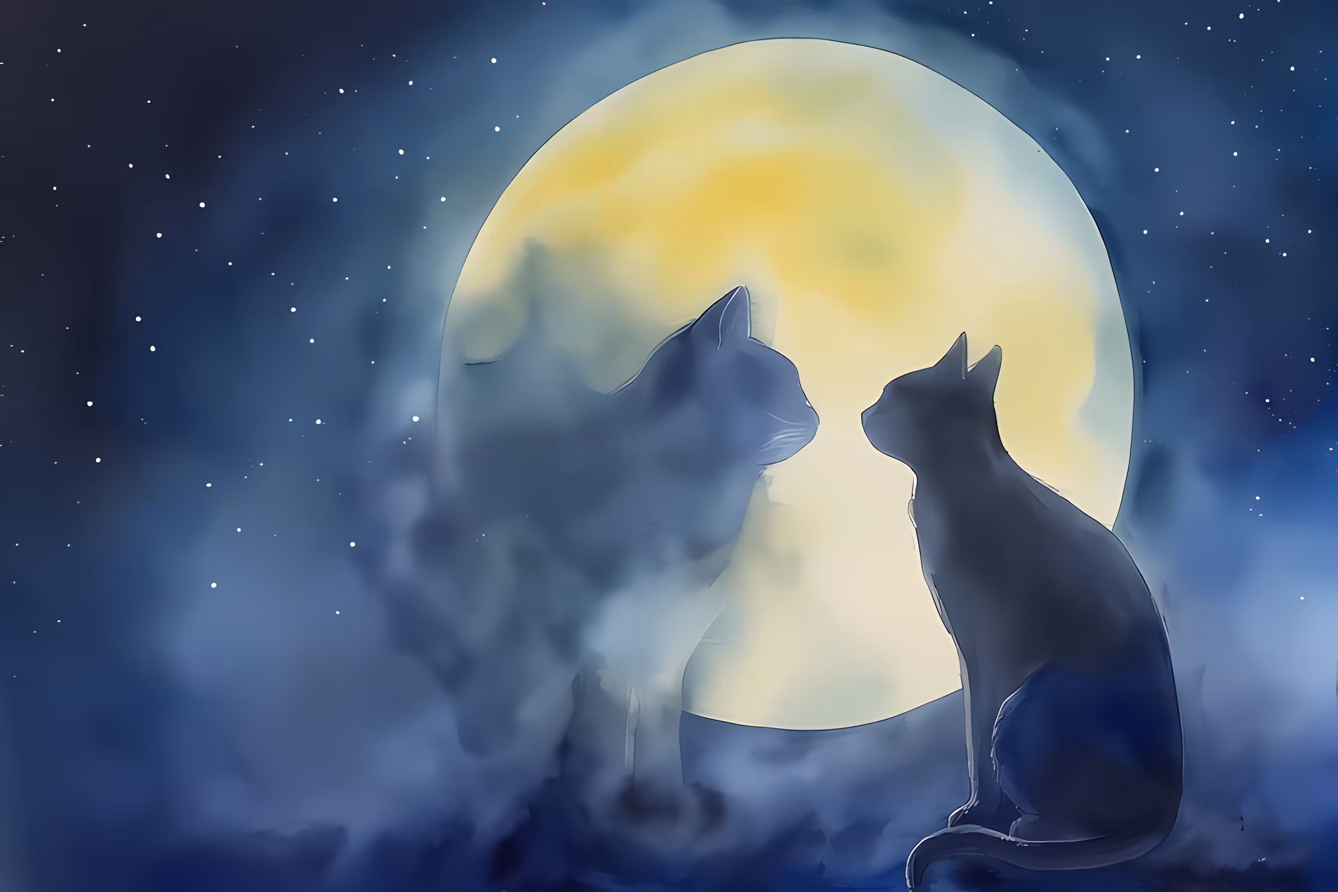 Cats on Night Connection