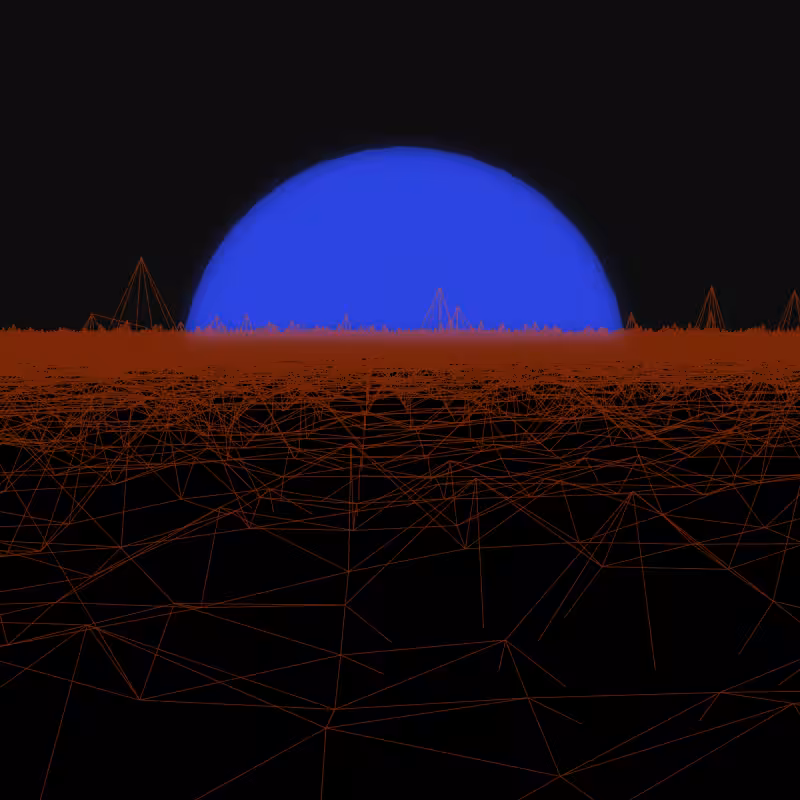 Generative Retrowave Field #14