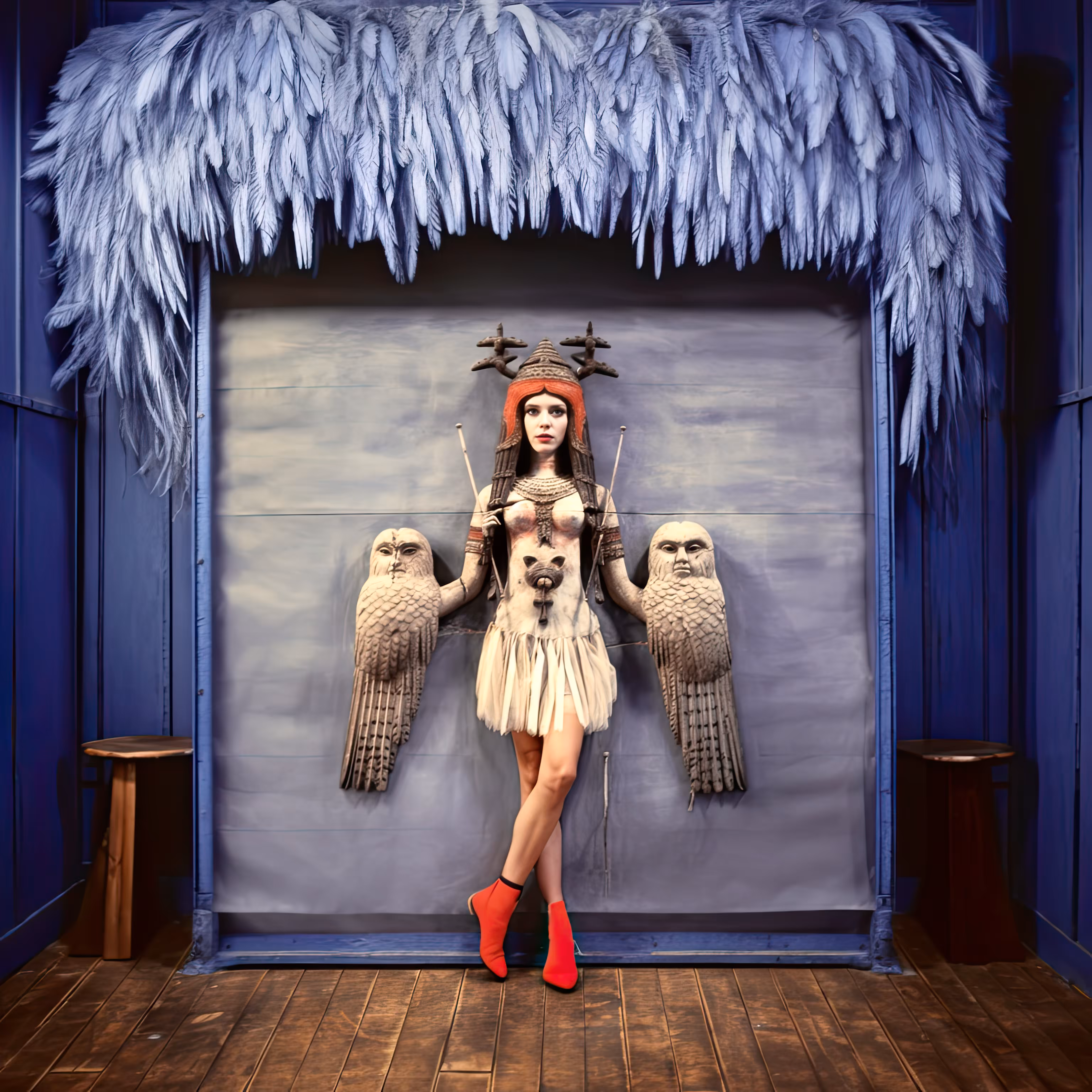 Innana and the Red Boot Tableau