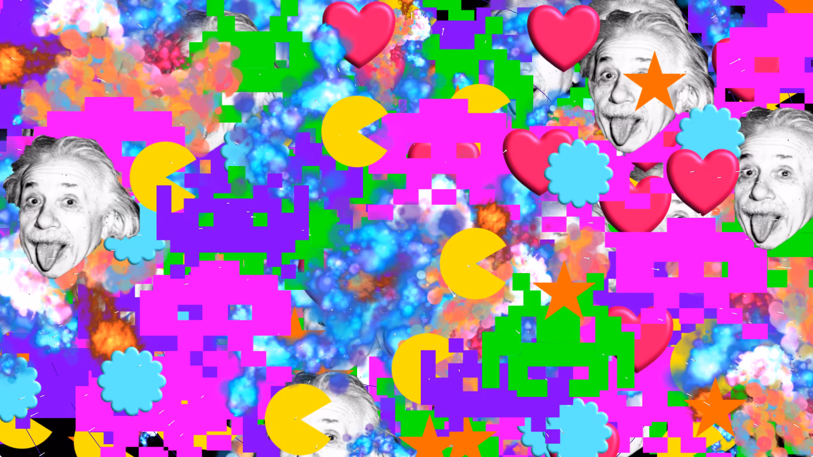Einstein & Space Invaders
