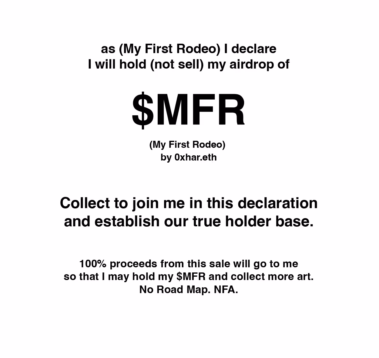 $MFR Holder Declaration